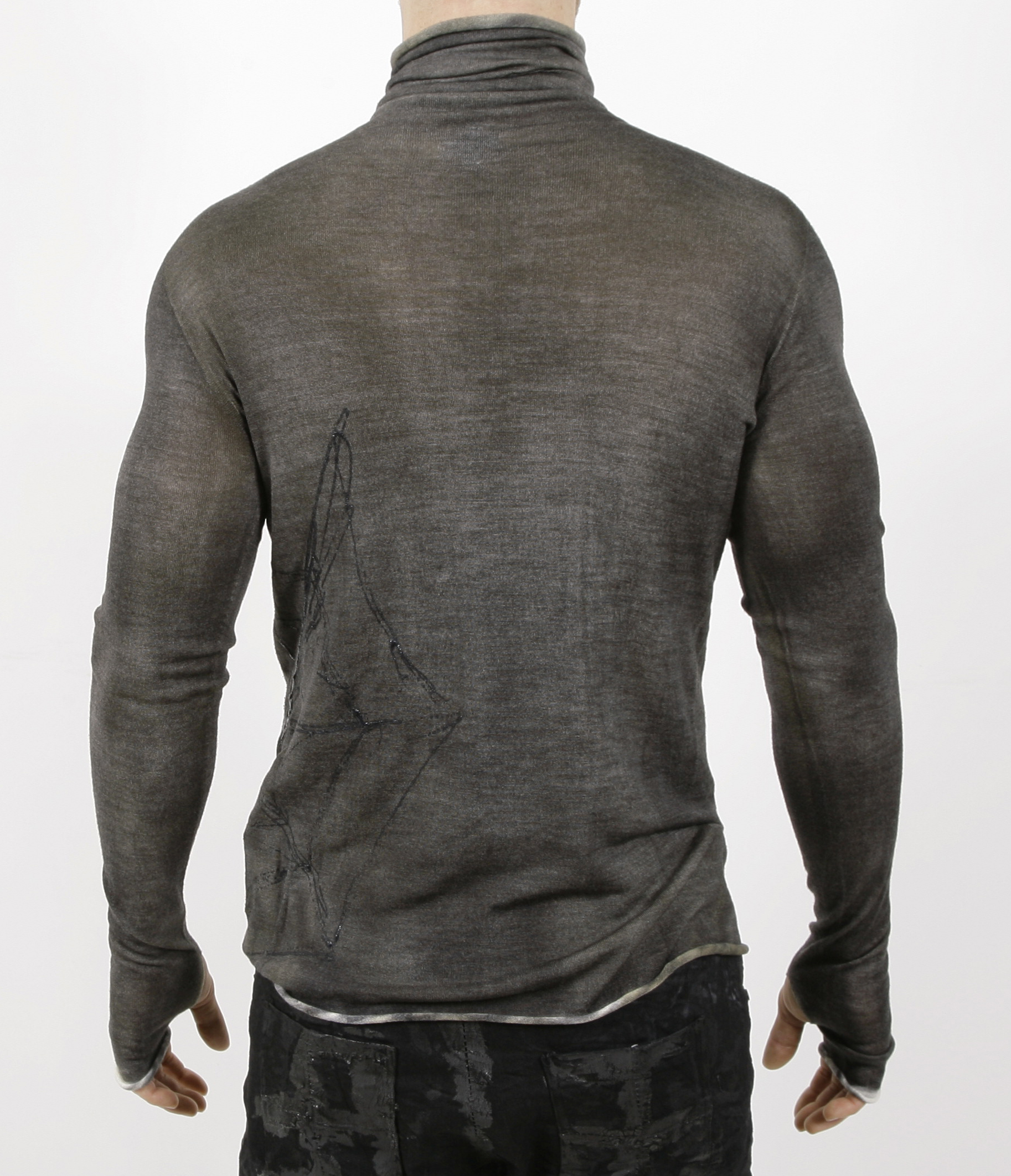 MD75 Pullover High Neck Grey