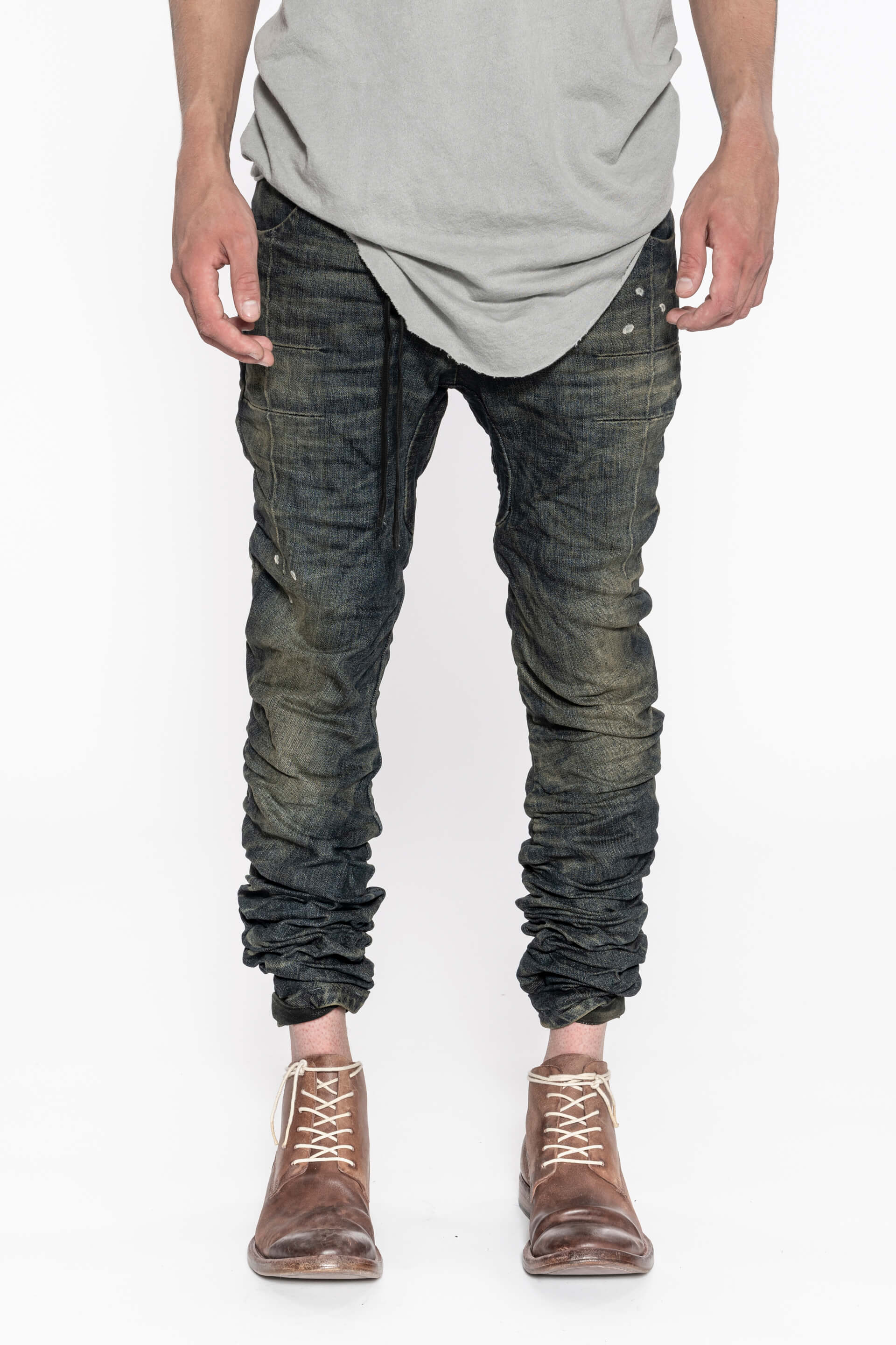 Boris Bidjan Saberi P13 Jeans Dirty Dark Denim