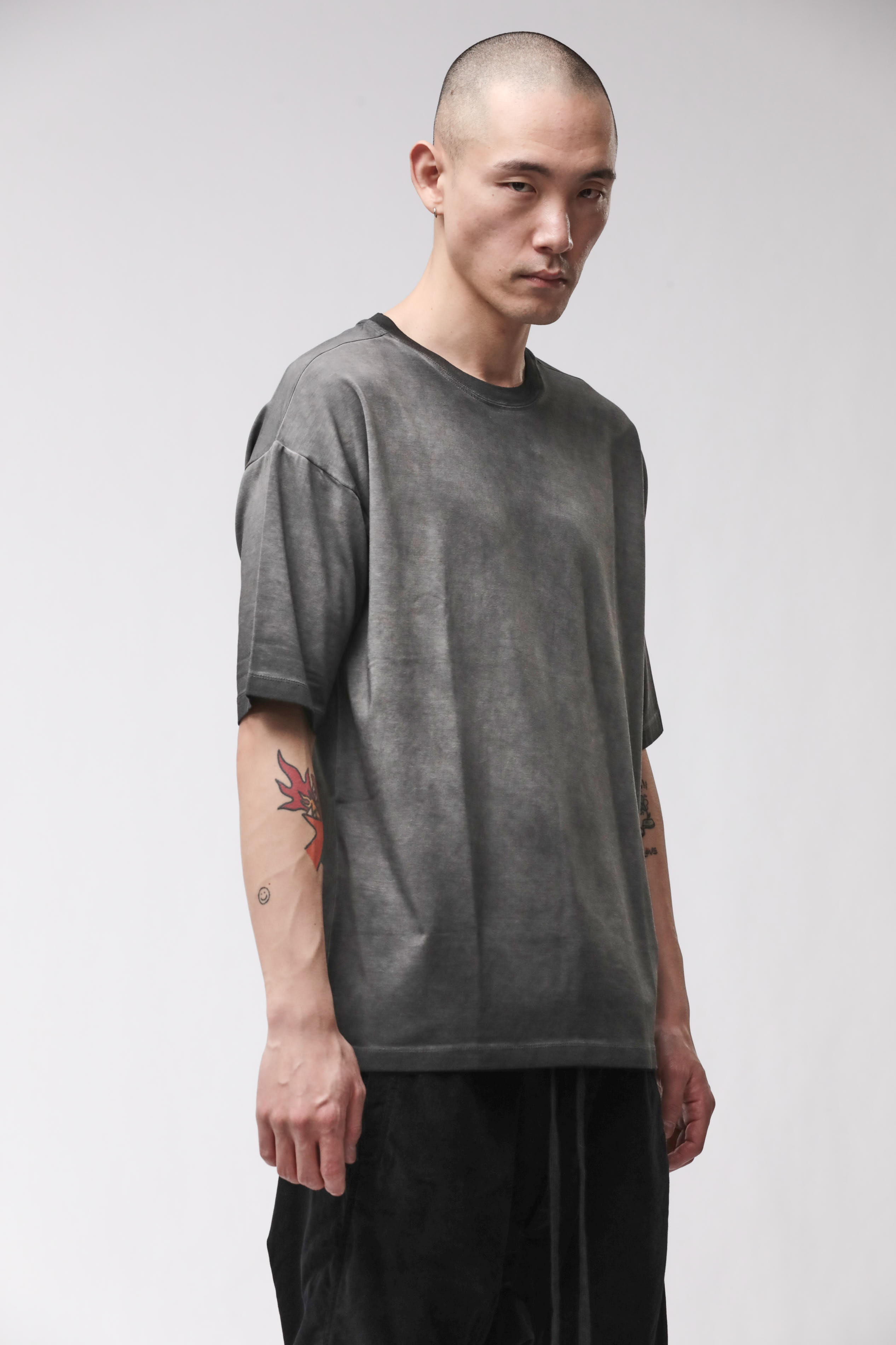 Thom Krom Round Neck Shirt Grey