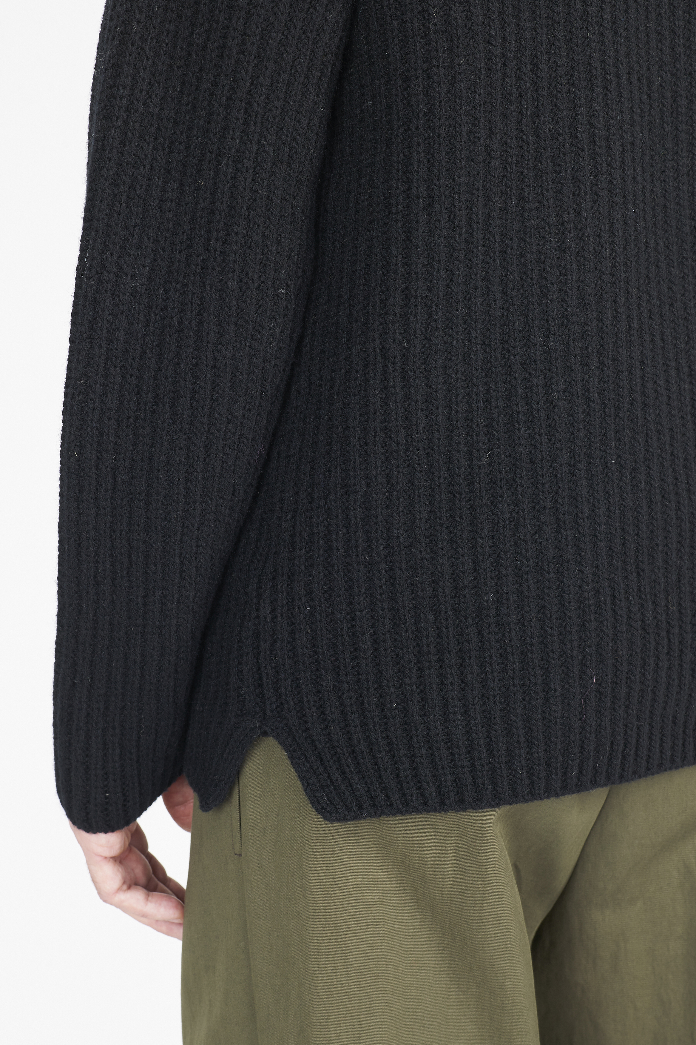 Shetland Wool Jumper Black Shetland Wool Jumper Black