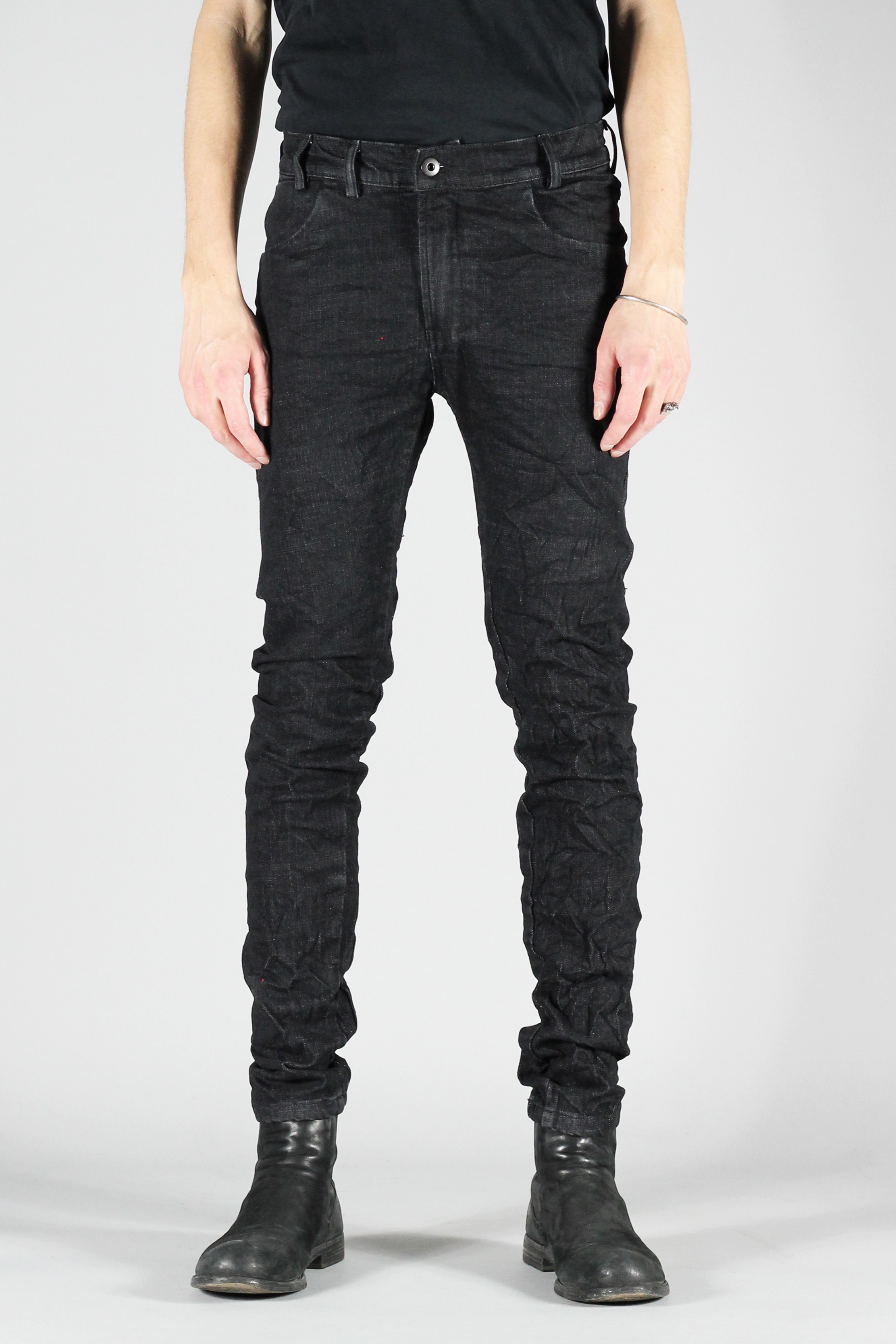 Versuchskind Tight Black Crushed Jeans