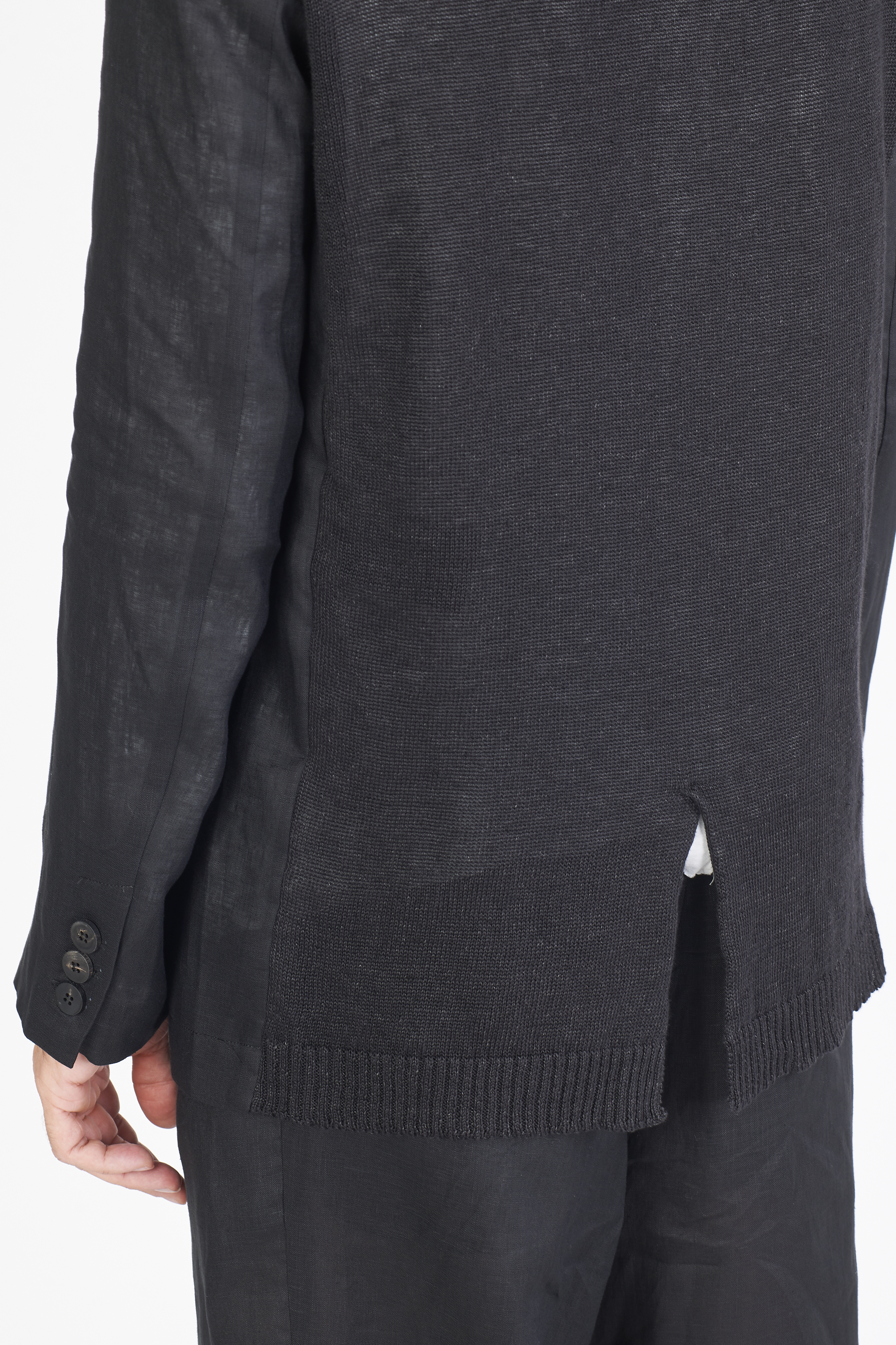 Isabel Benenato Linen Blazer Isabel Benenato Linen Blazer