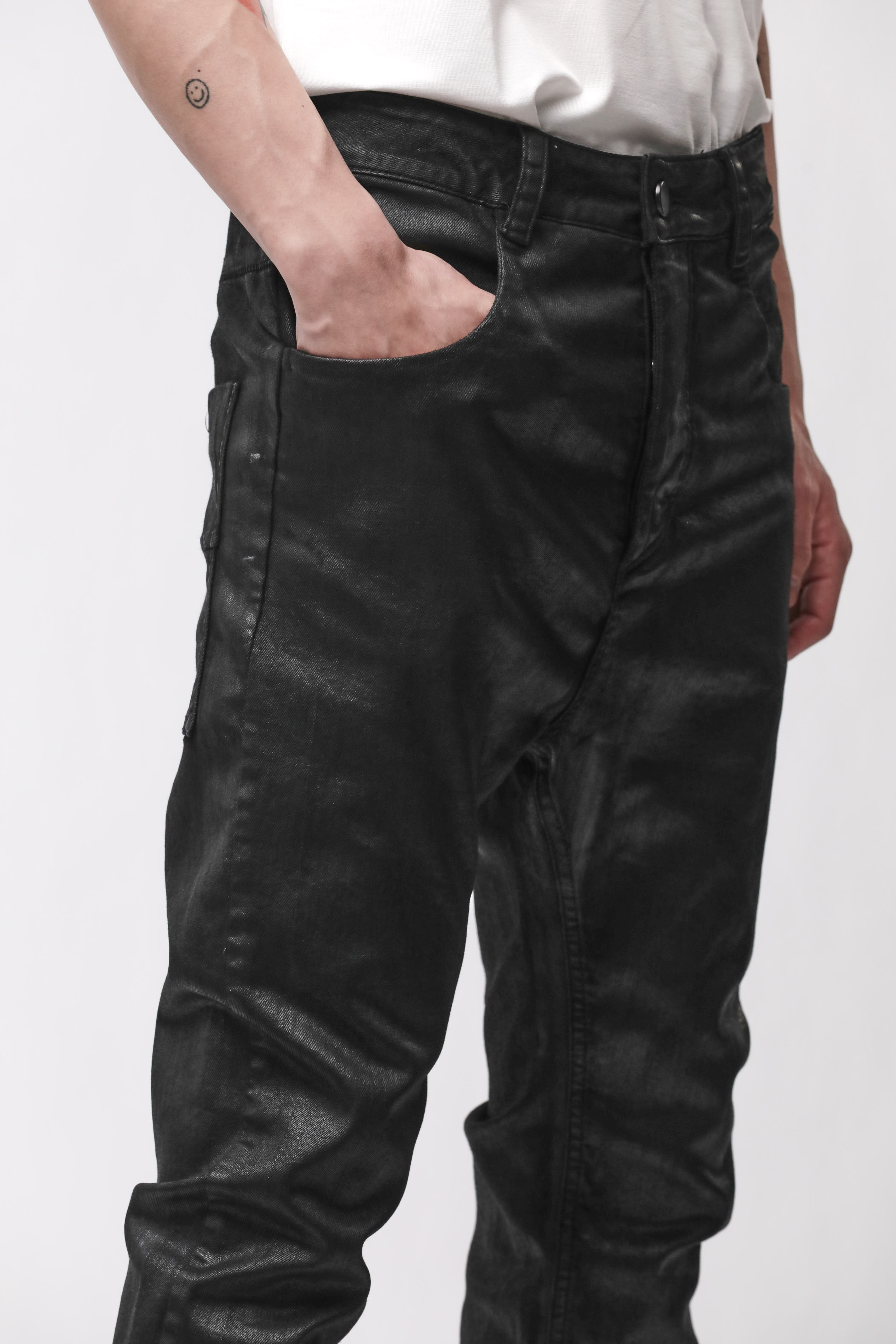 Thom Krom Black Coated Jeans