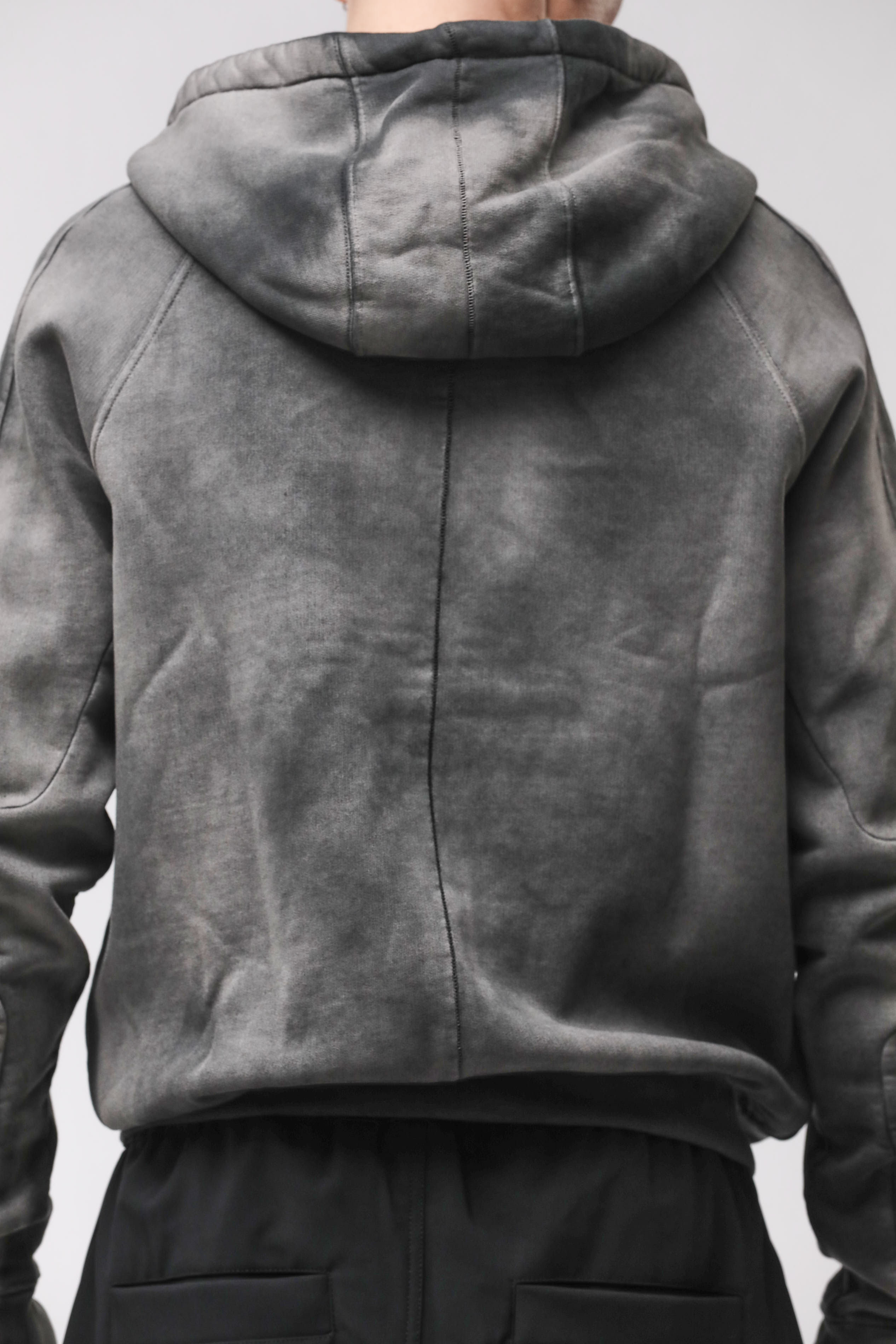 Thom Krom Hooded Zip Jacket Stone Wash