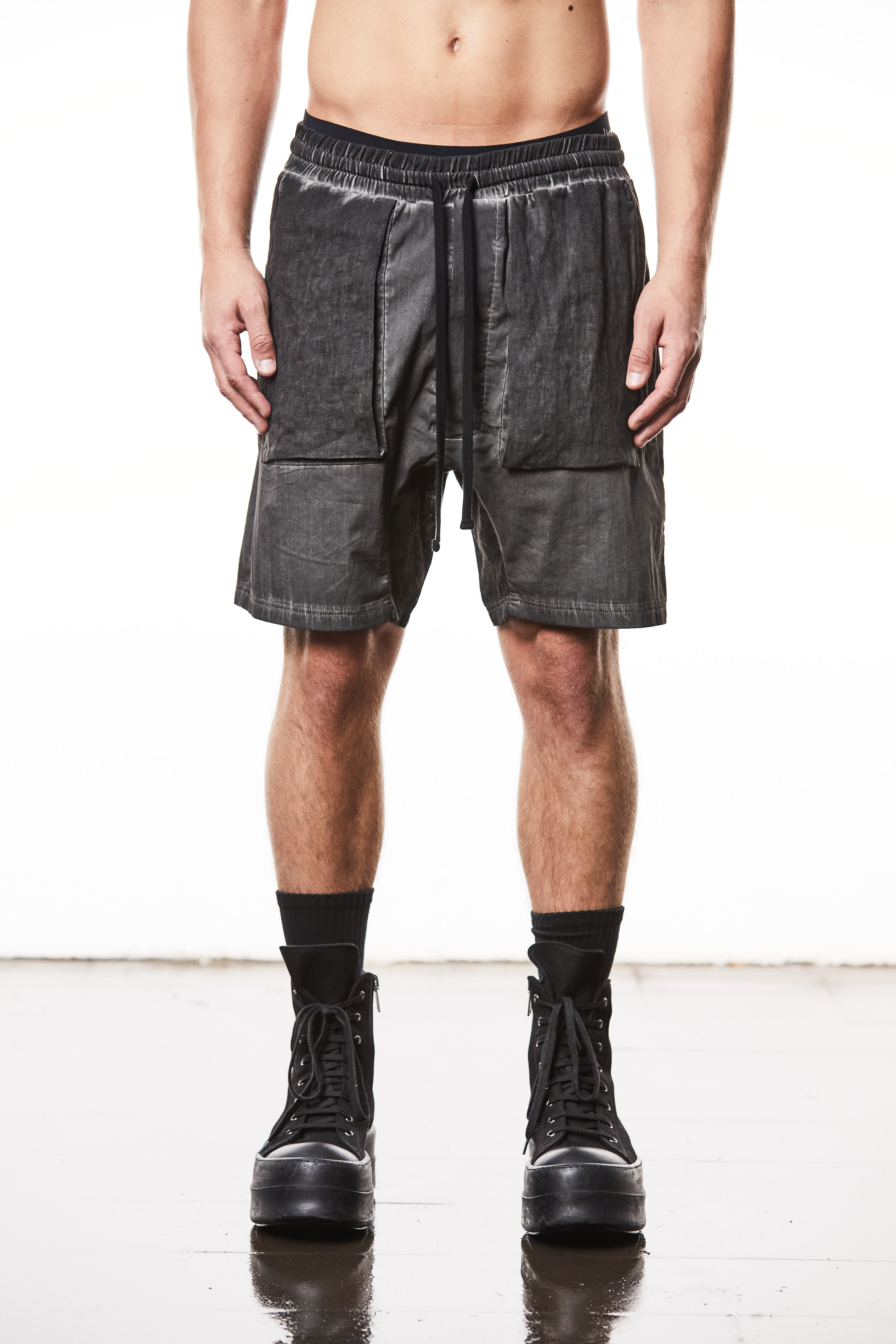 Thom Krom Shorts Black Oil