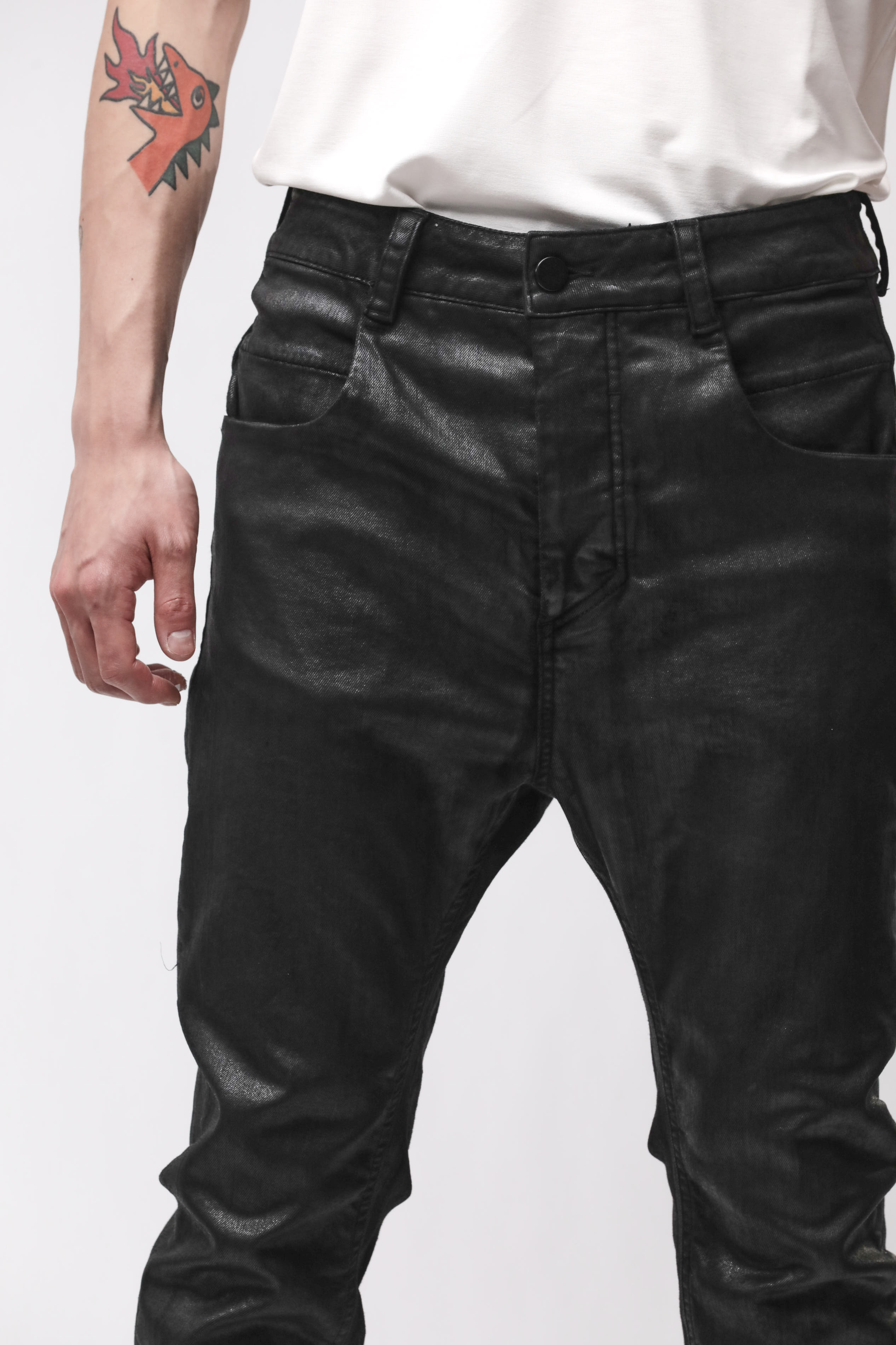 Thom Krom Black Coated Jeans