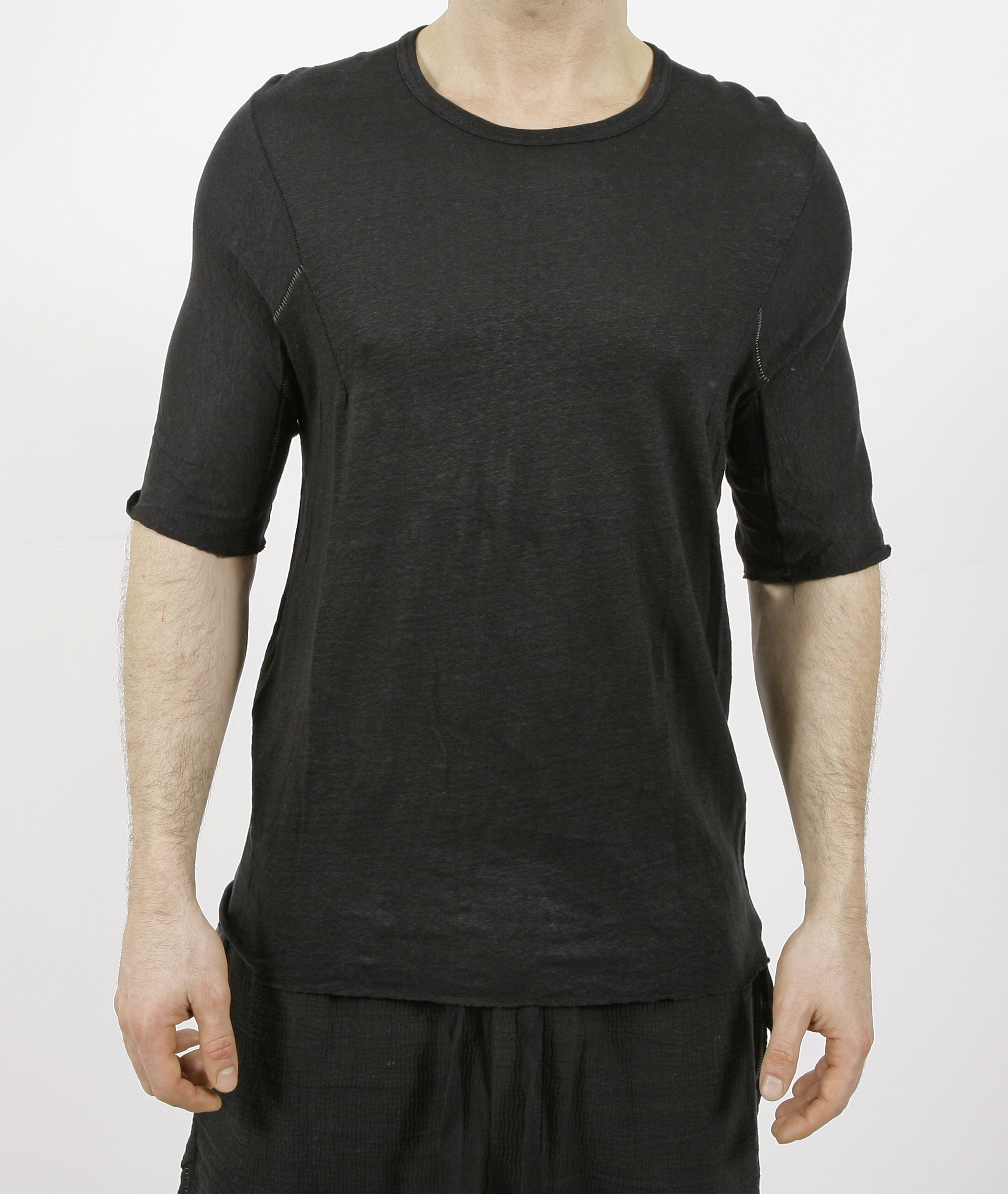 Isaac Sellam Loyal Linen T-Shirt Black 