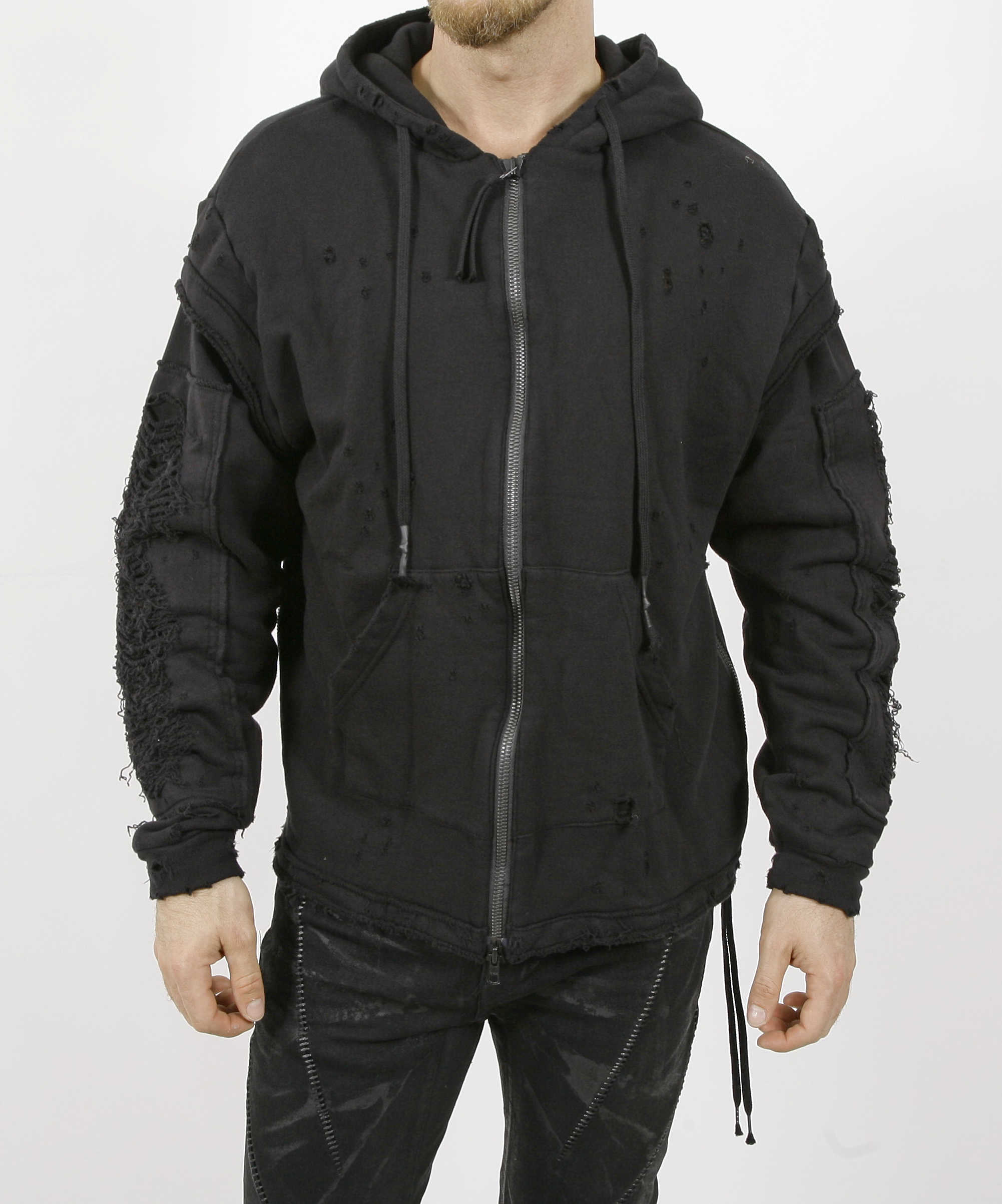 D.Hygen Untwisted French Terry Shotgun Zip Hoodie