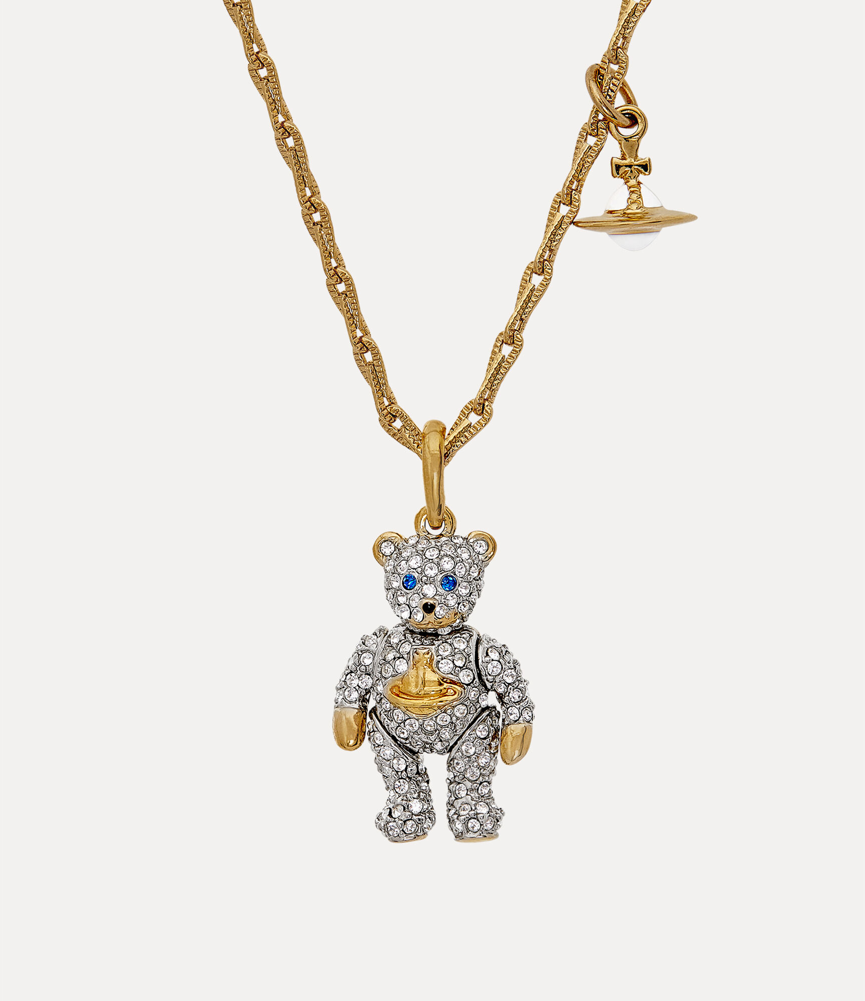 -AUSVERKAUFT- Vivienne Westwood Little Pave Teddy Long Necklace