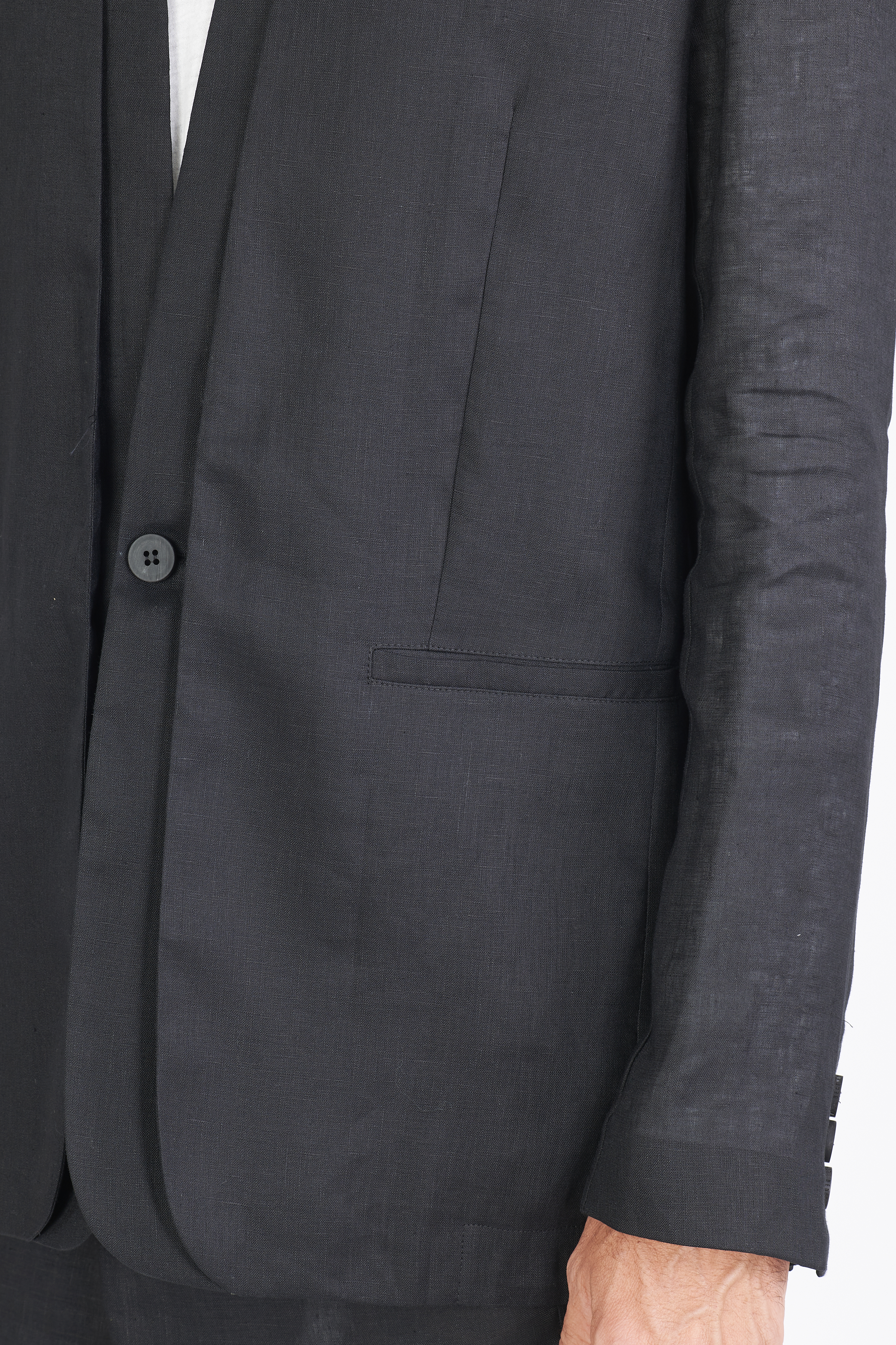 Isabel Benenato Linen Blazer Isabel Benenato Linen Blazer