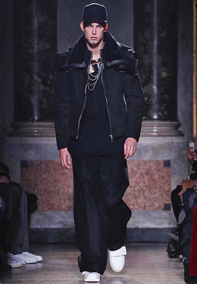 leshommesfw18 Les Hommes Lammfelljacke