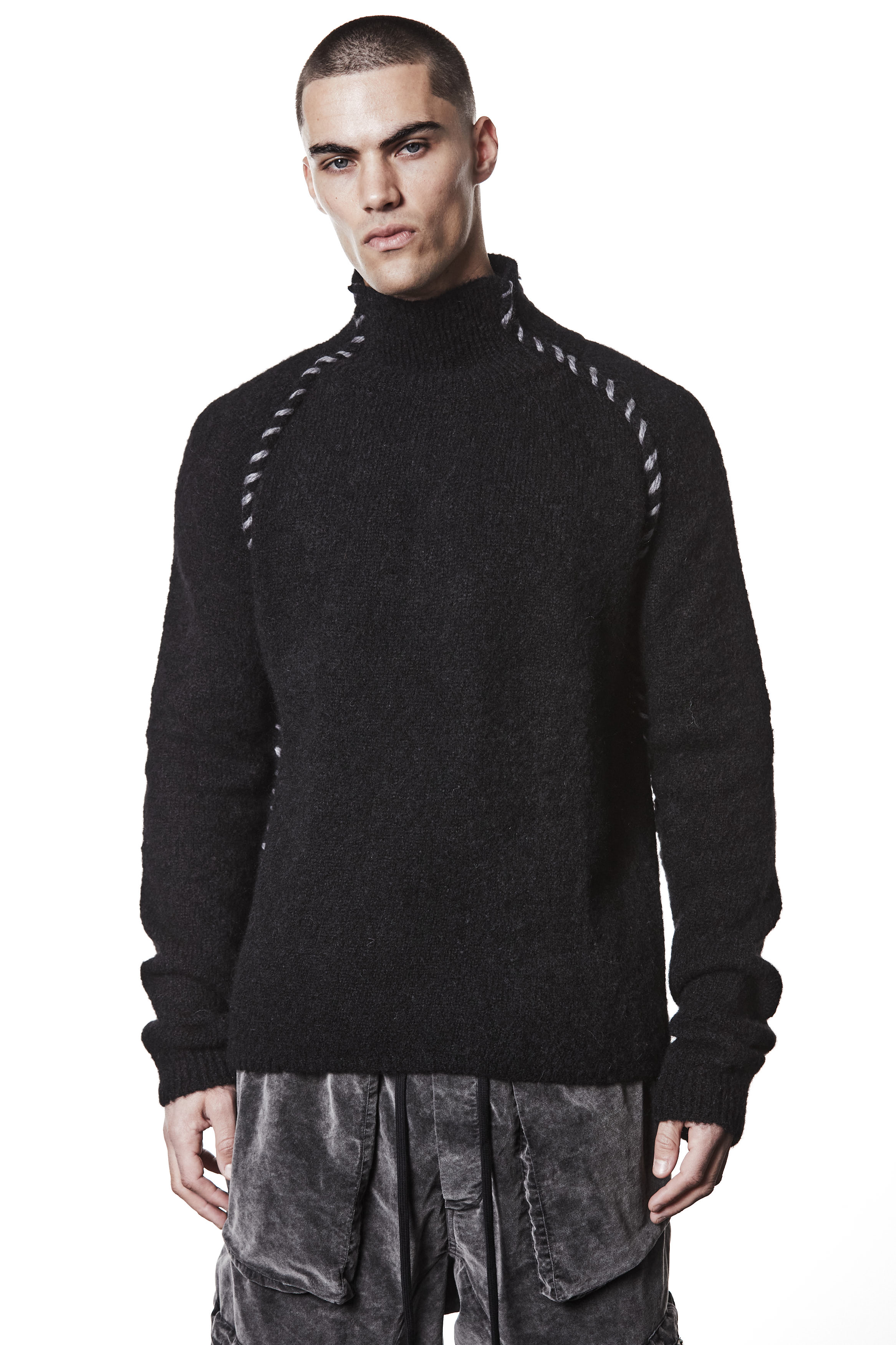 Thom Krom Turtle Sweater Black