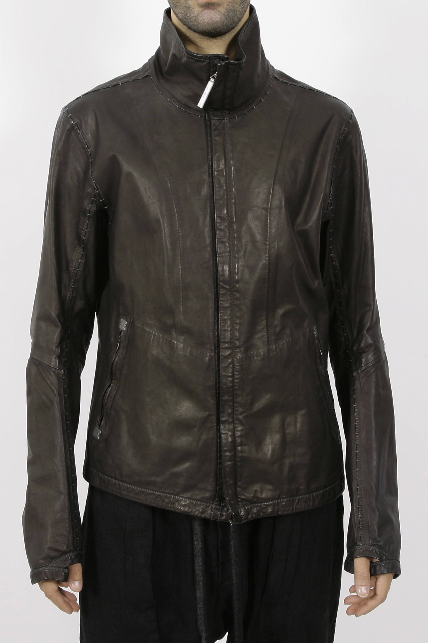 Isaac Sellam Lederjacke Fumiste