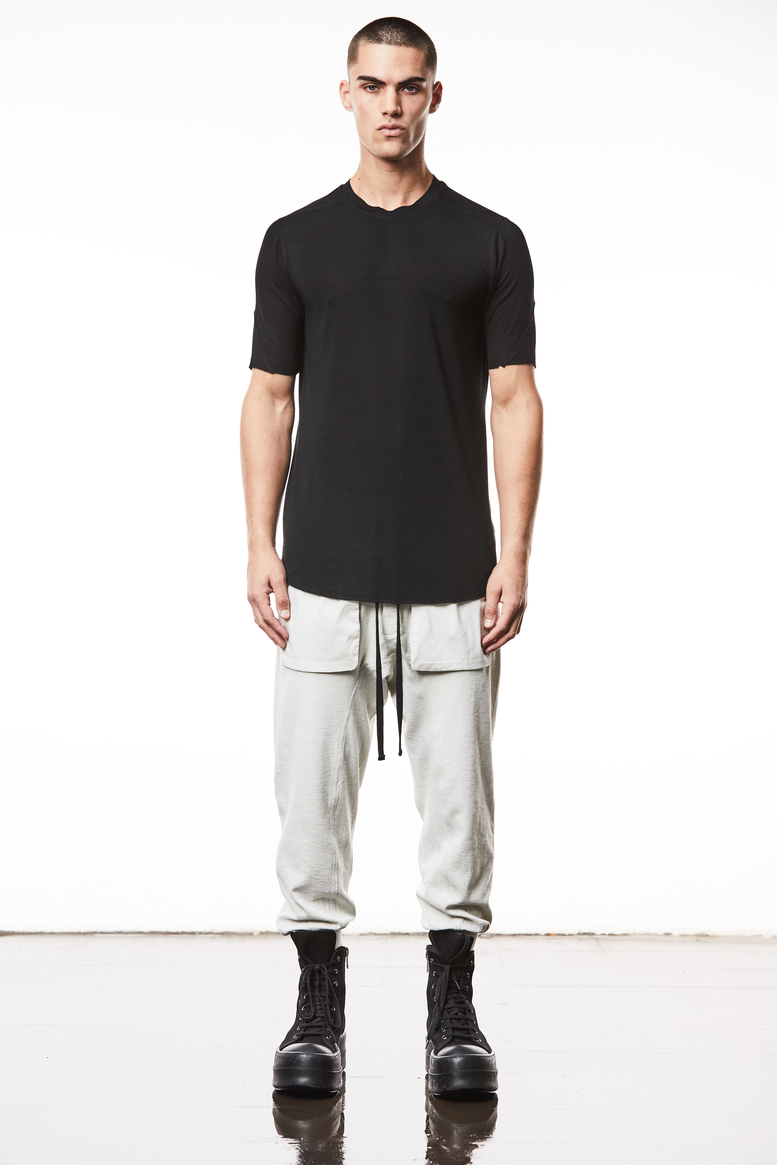 Thom Krom T-Shirt Black Thom Krom T-Shirt Black