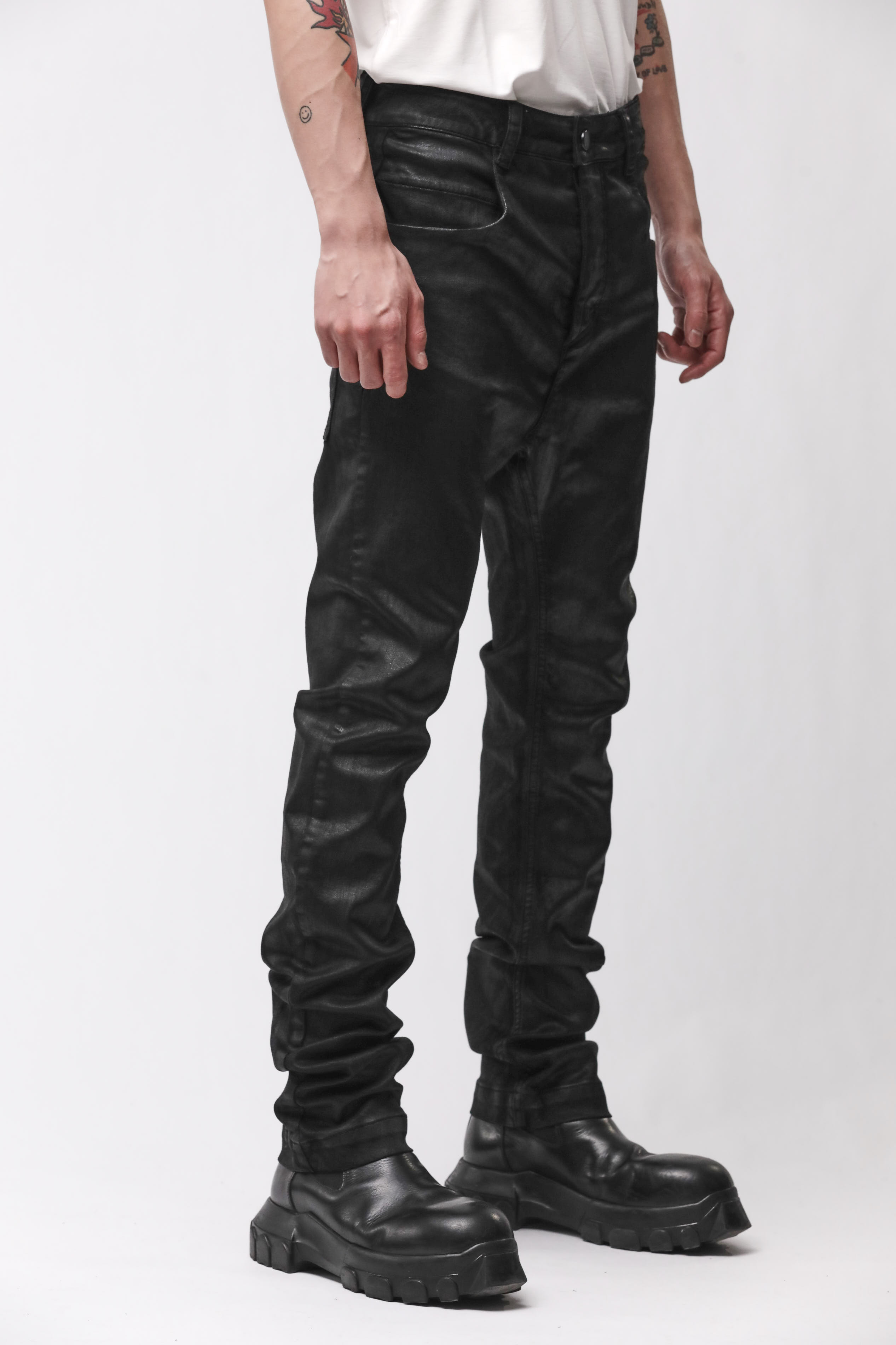 Thom Krom Black Coated Jeans