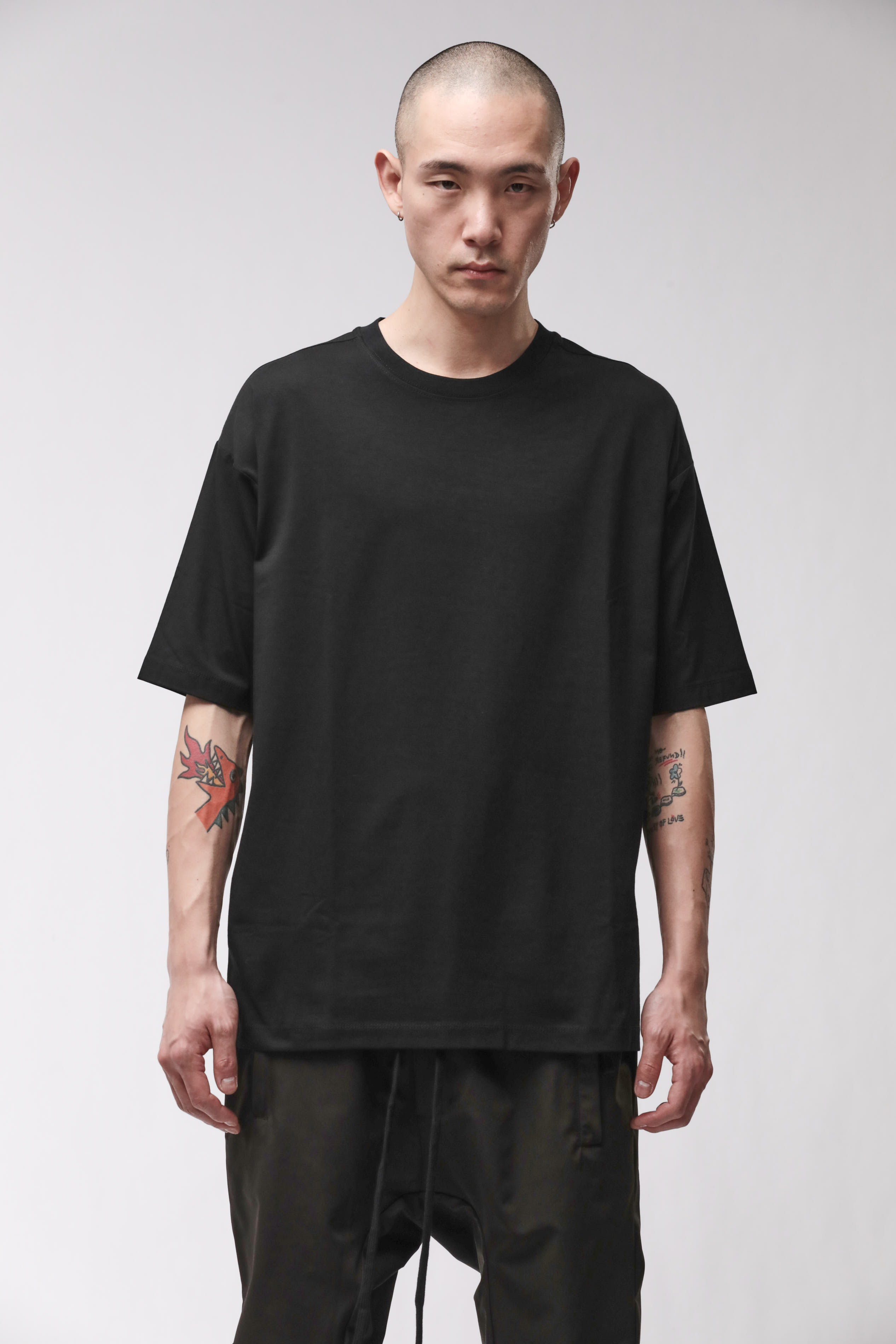 Thom Krom Round Neck Shirt Black