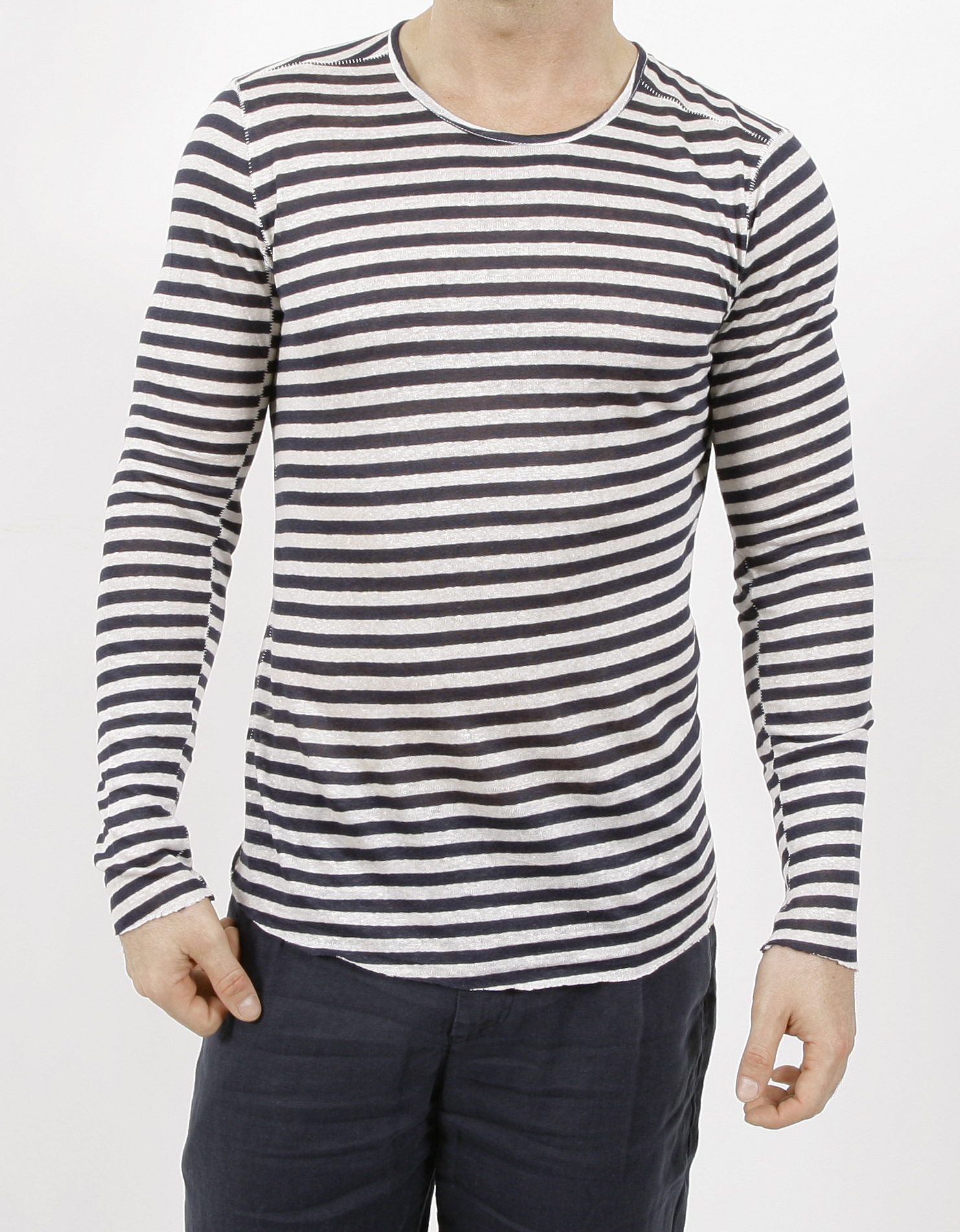 Hannes Roether Striped Longsleeve
