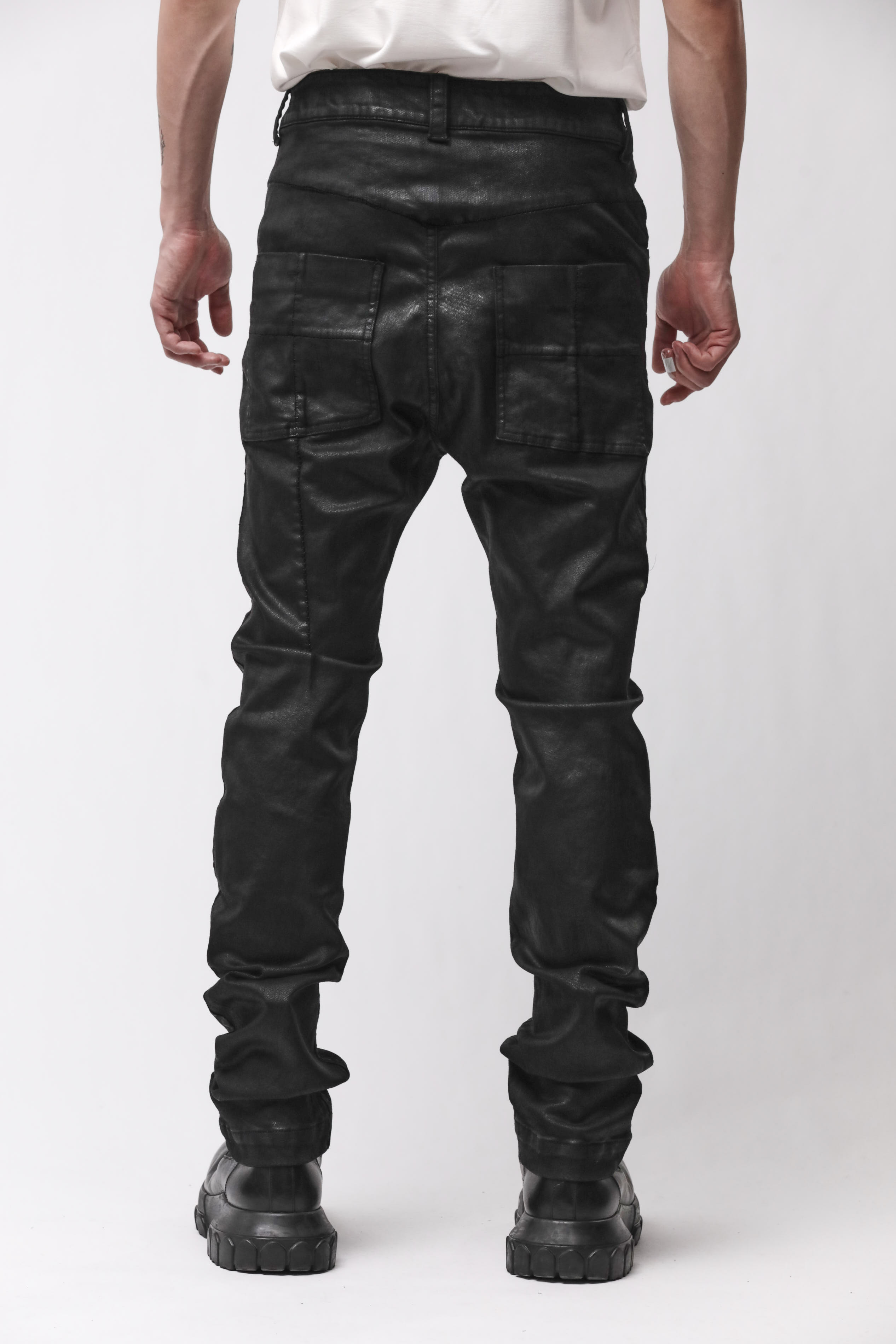 Thom Krom Black Coated Jeans