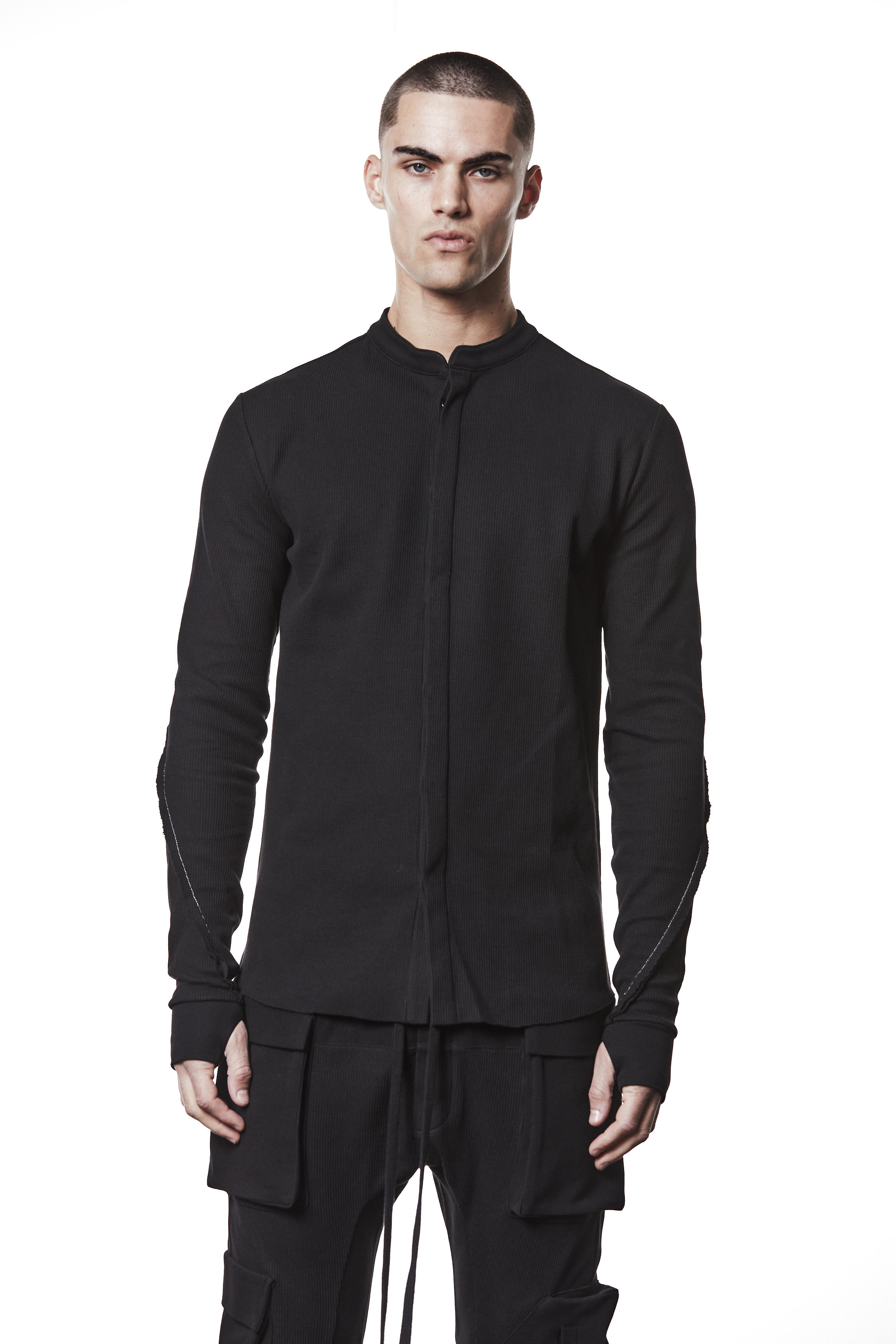 Thom Krom Stand Up Collar Shirt