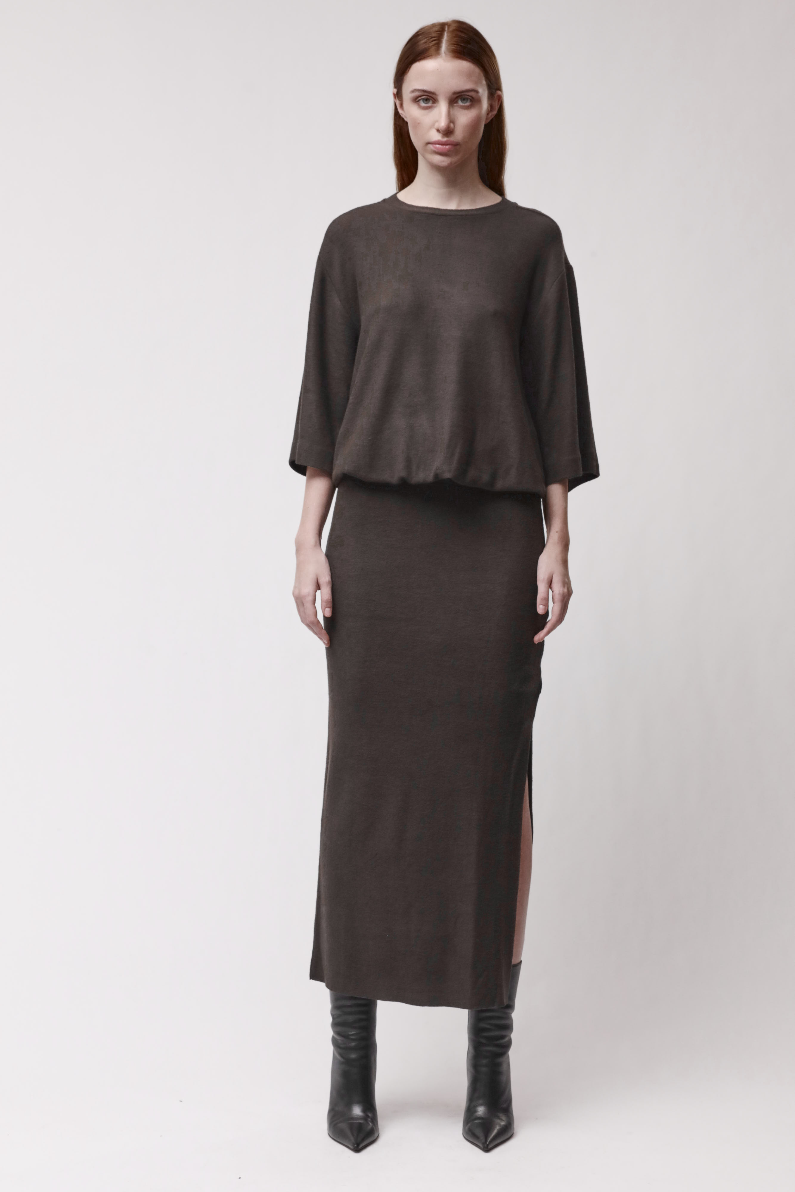 Thom Krom Kleid WD73 cold brown