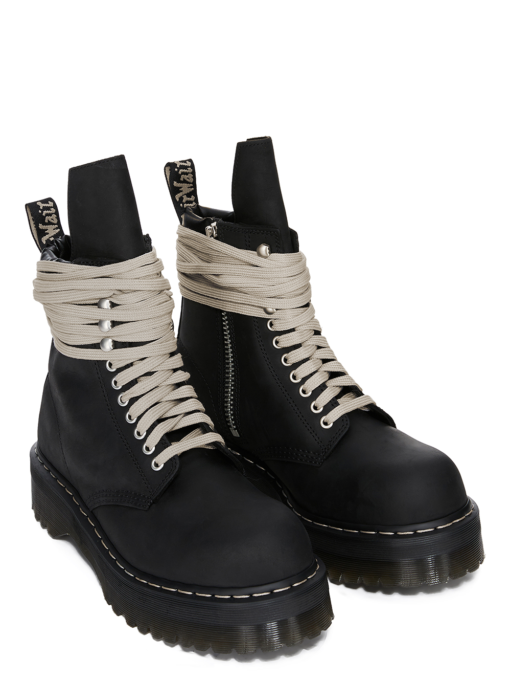 Rick Owens & Dr. Martens Quad Sole Steel Toe Boot 