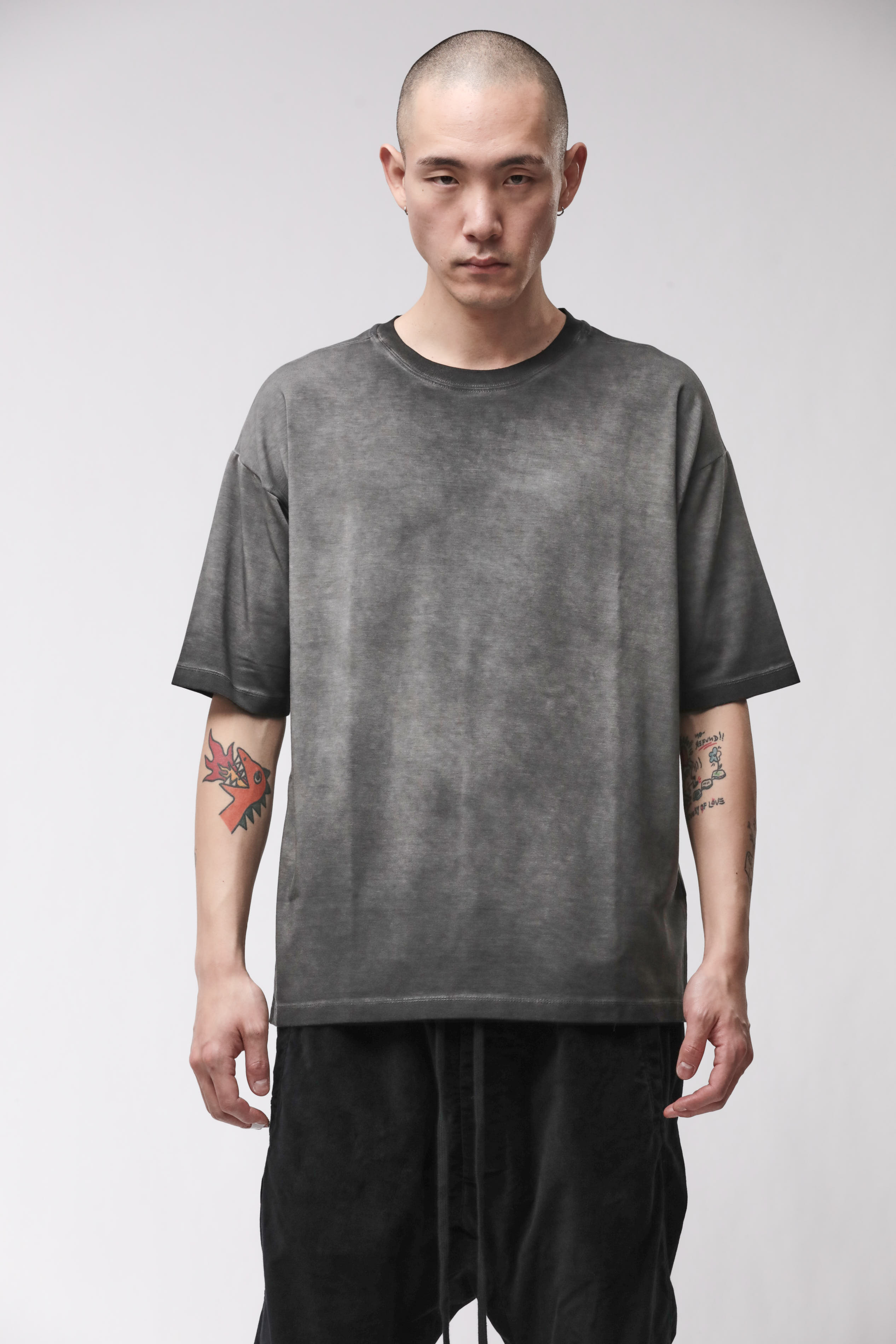 Thom Krom Round Neck Shirt Grey