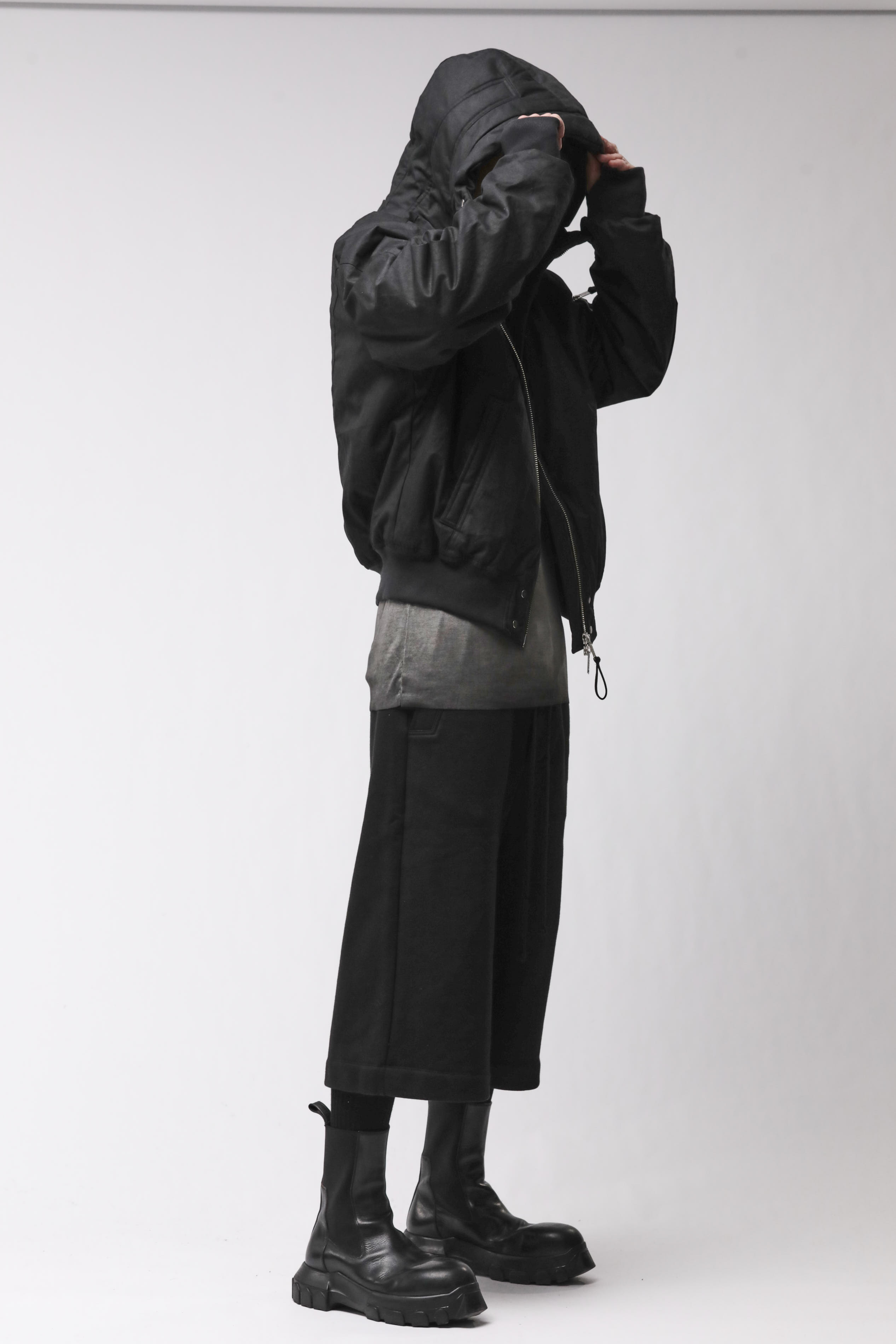 Thom Krom Hooded Bomber Jacket