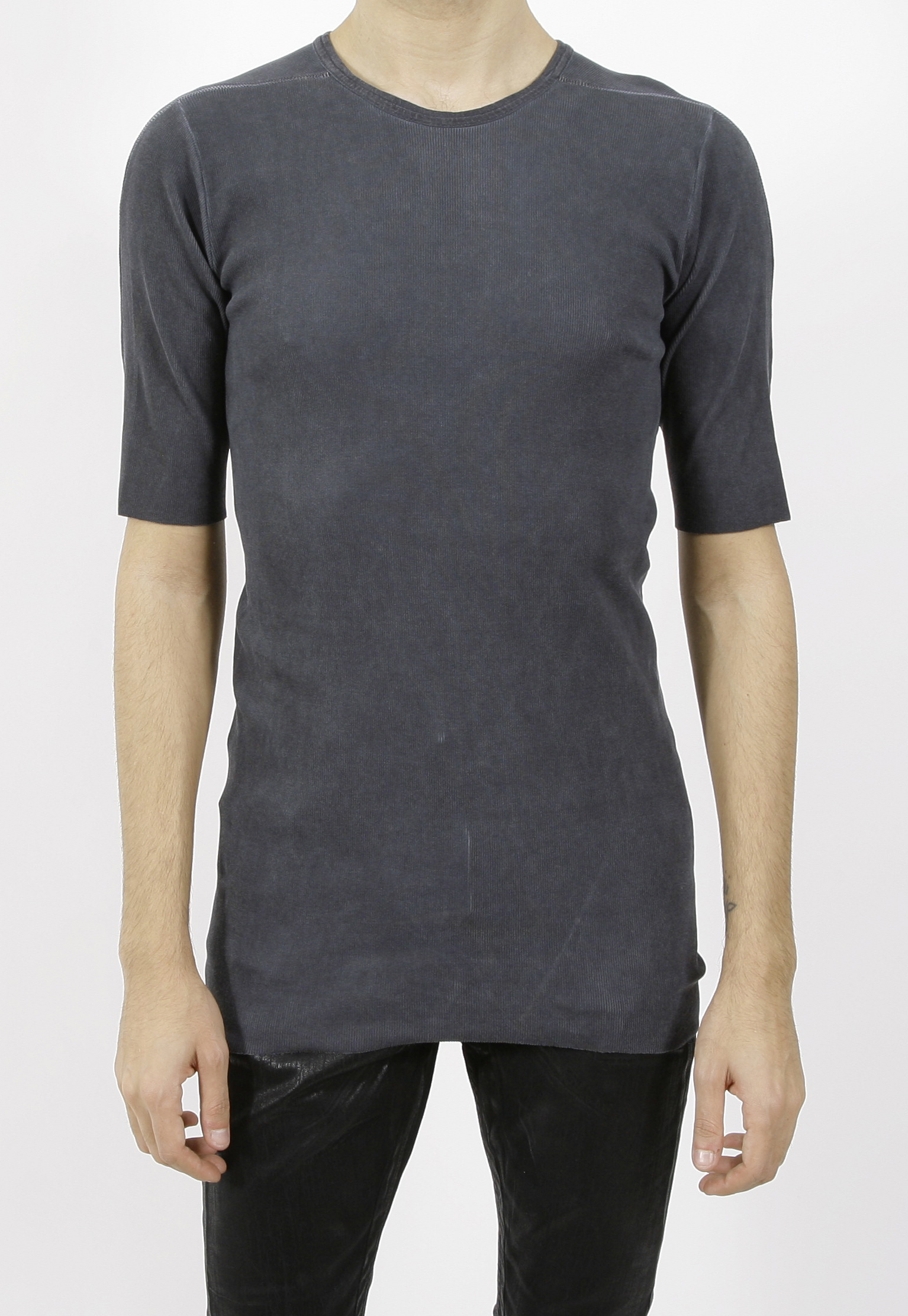 69 by Isaac Sellam Light Rib T-Shirt Petrole