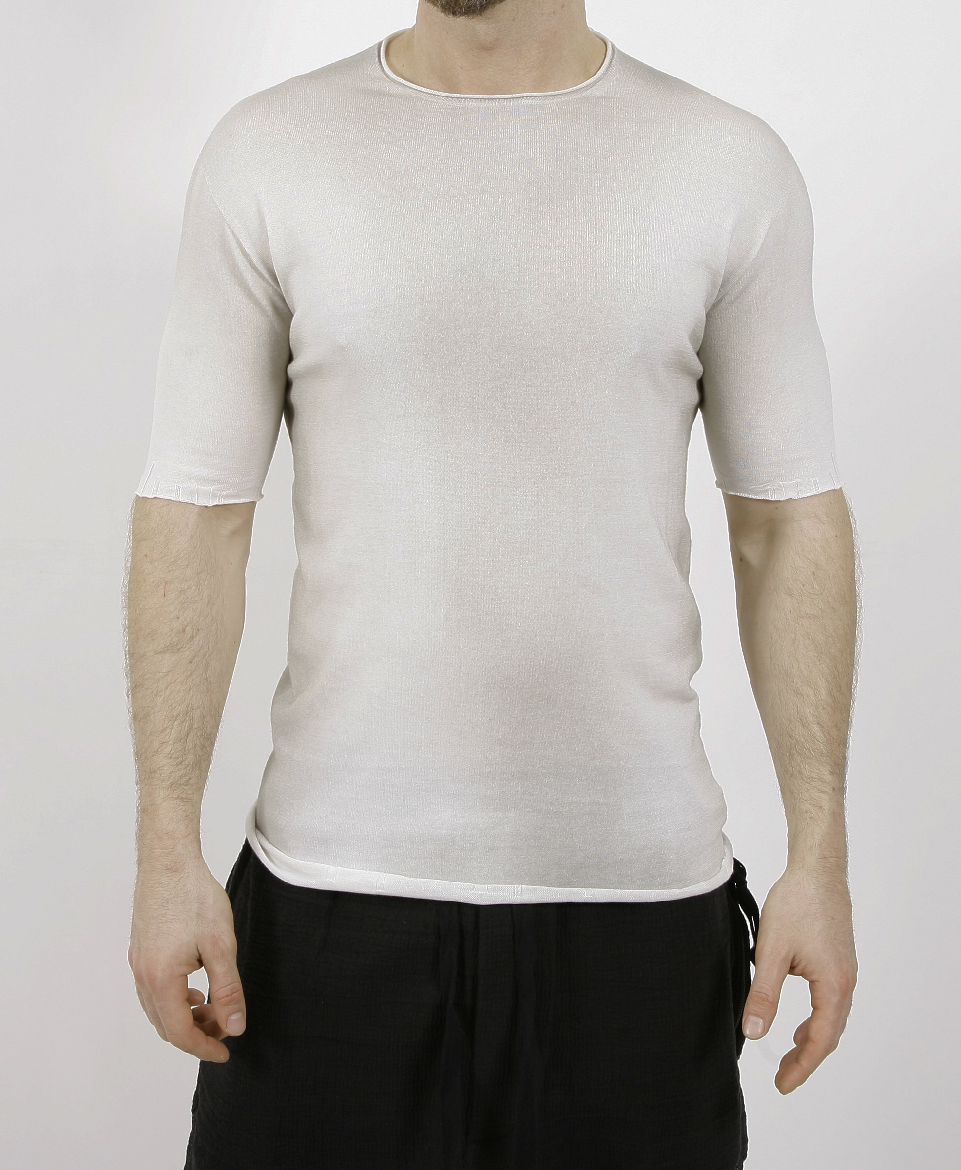 MD75 Knit T-Shirt White Ash 