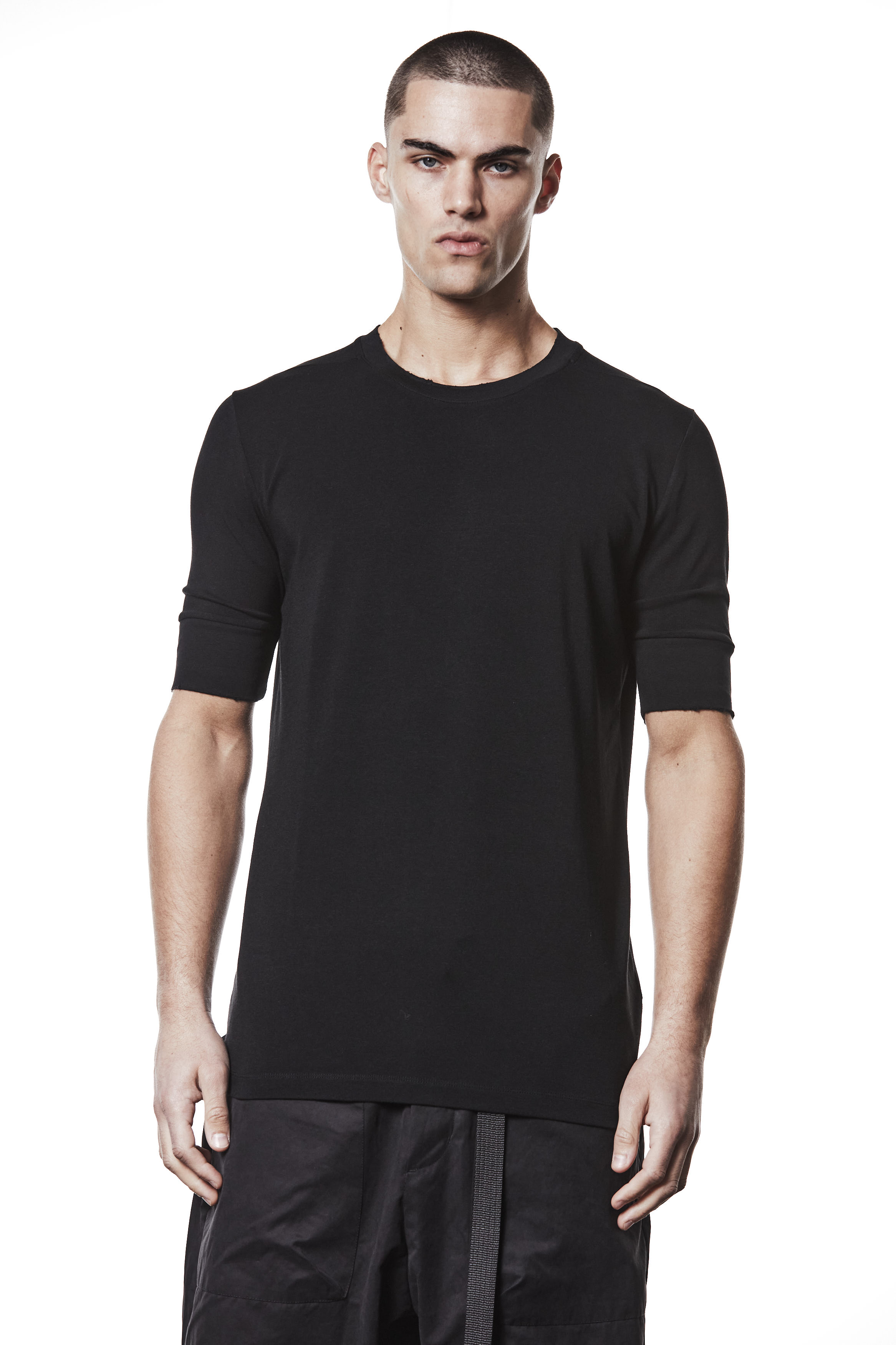Thom Krom Round Neck T-Shirt Black 