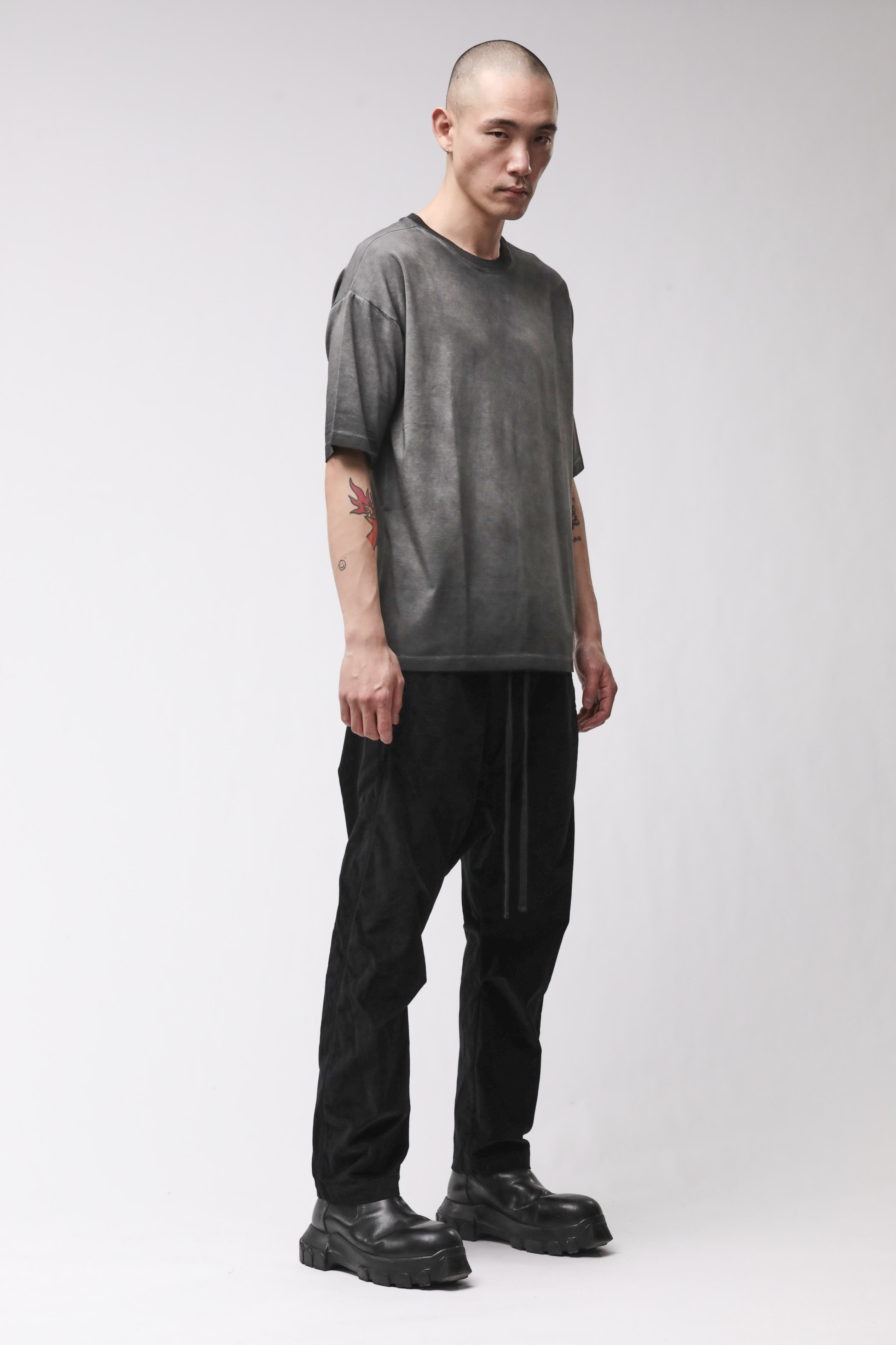Thom Krom Round Neck Shirt Grey