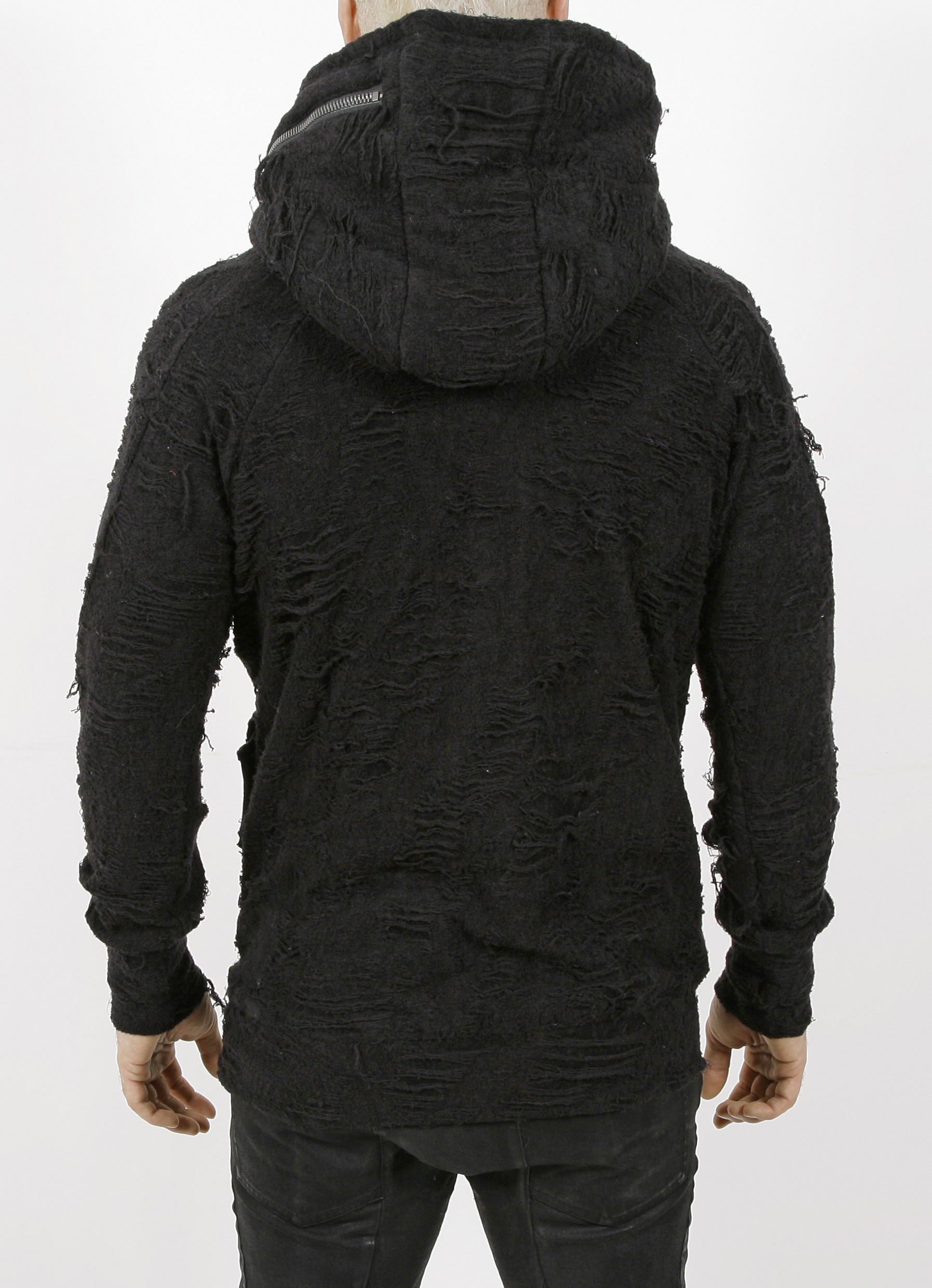 D.Hygen Distressed Terry Zip Hoody
