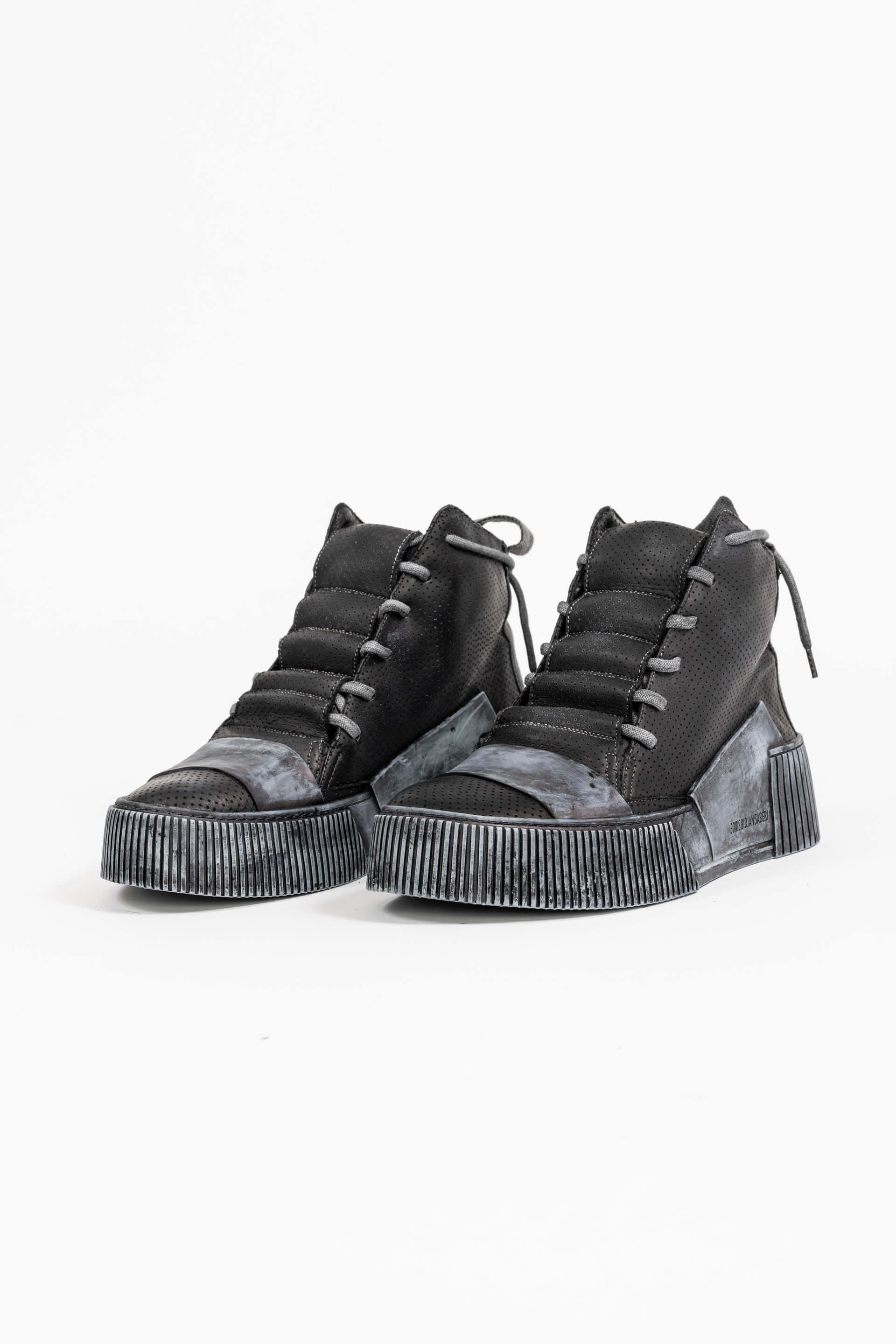 Boris Bidjan Saberi BAMBA1.1 Perforated Leather Sneakers | 45 