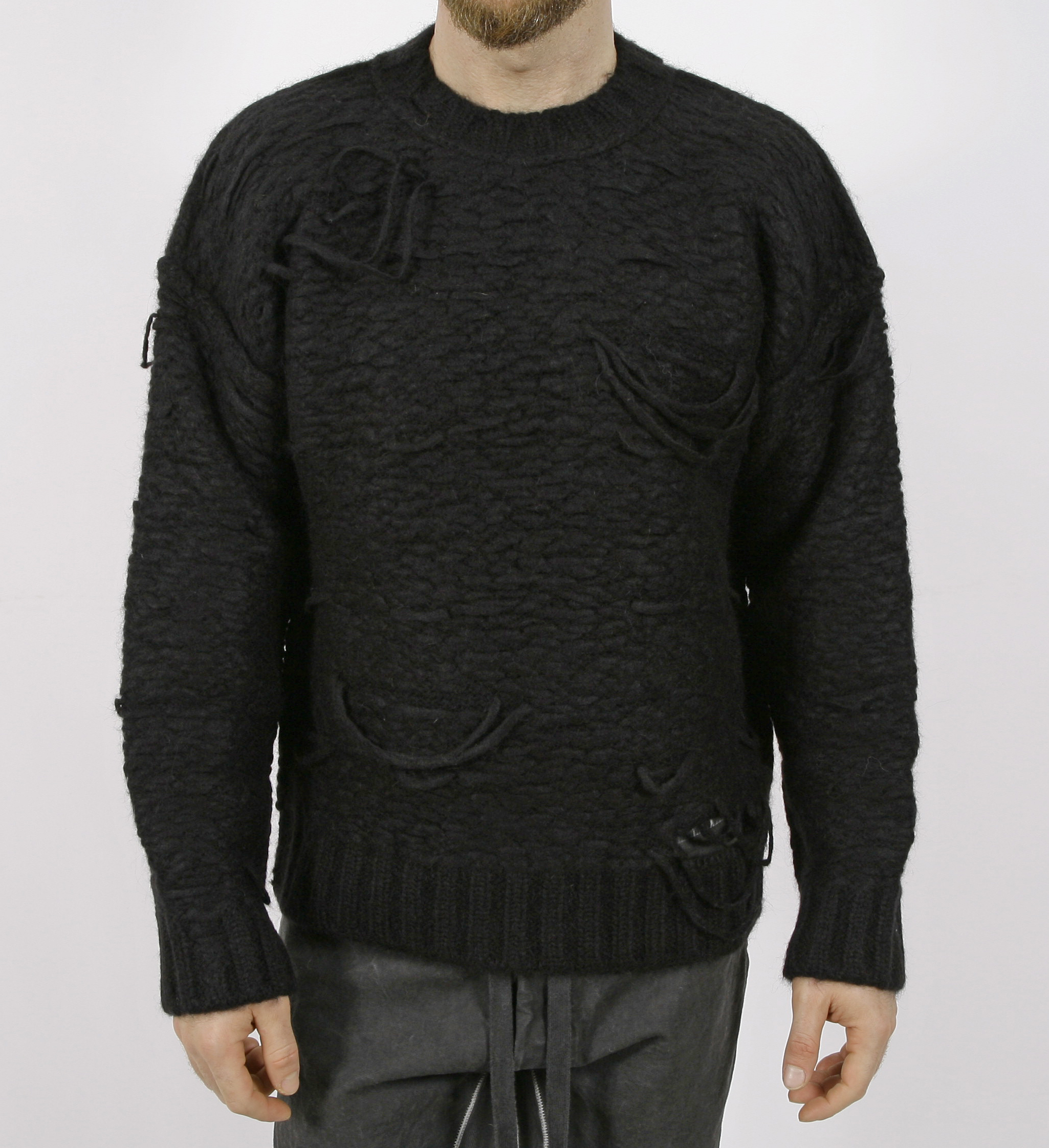 Isabel Benenato Pullover Alpaca Black