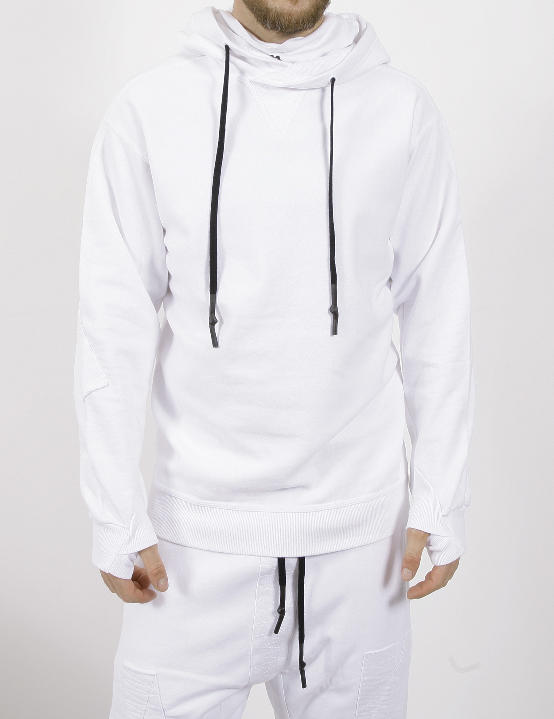 Reebok + 11 by Boris Bidjan Saberi Constructed Hoodie White