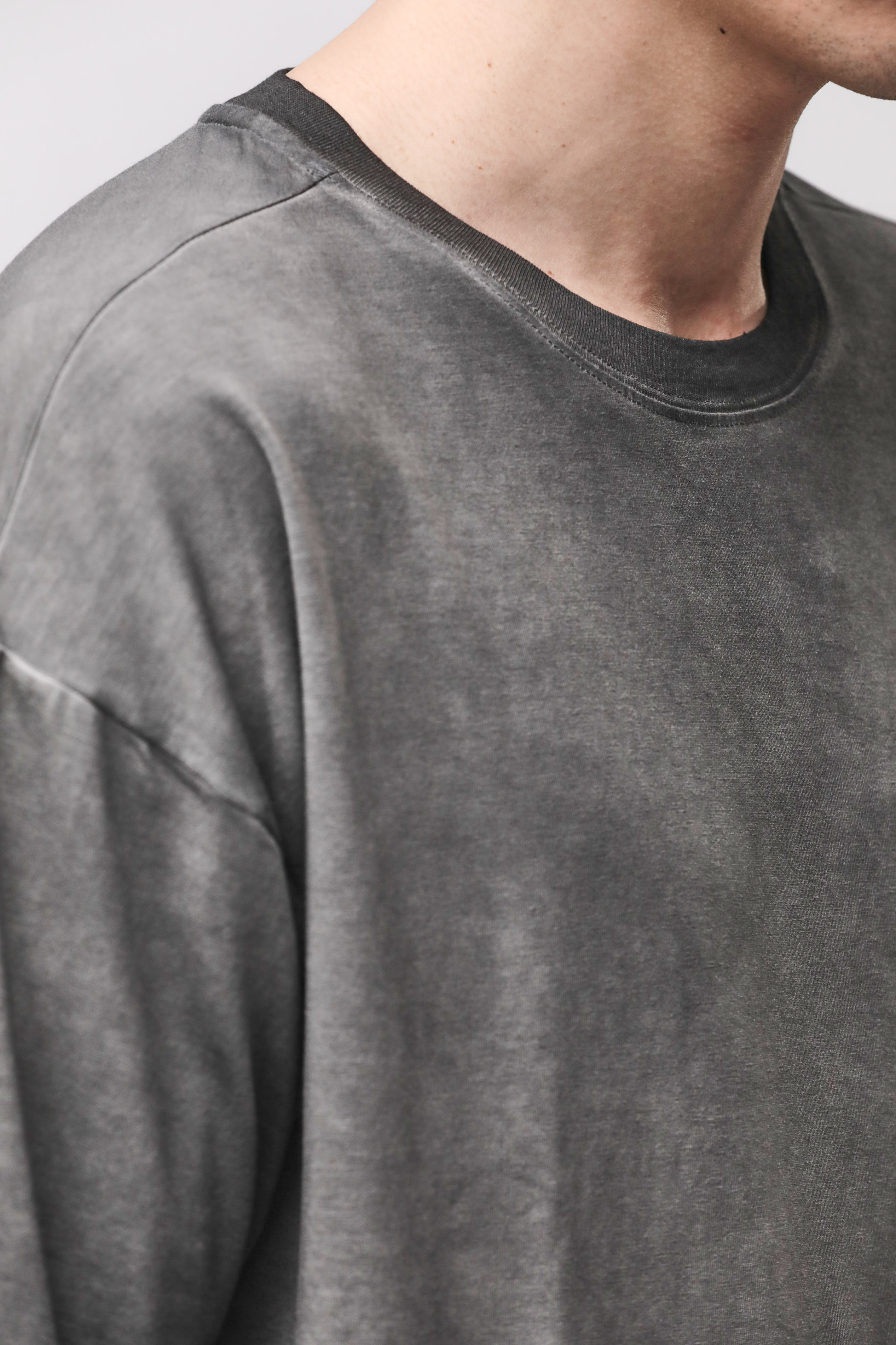 Thom Krom Round Neck Shirt Grey