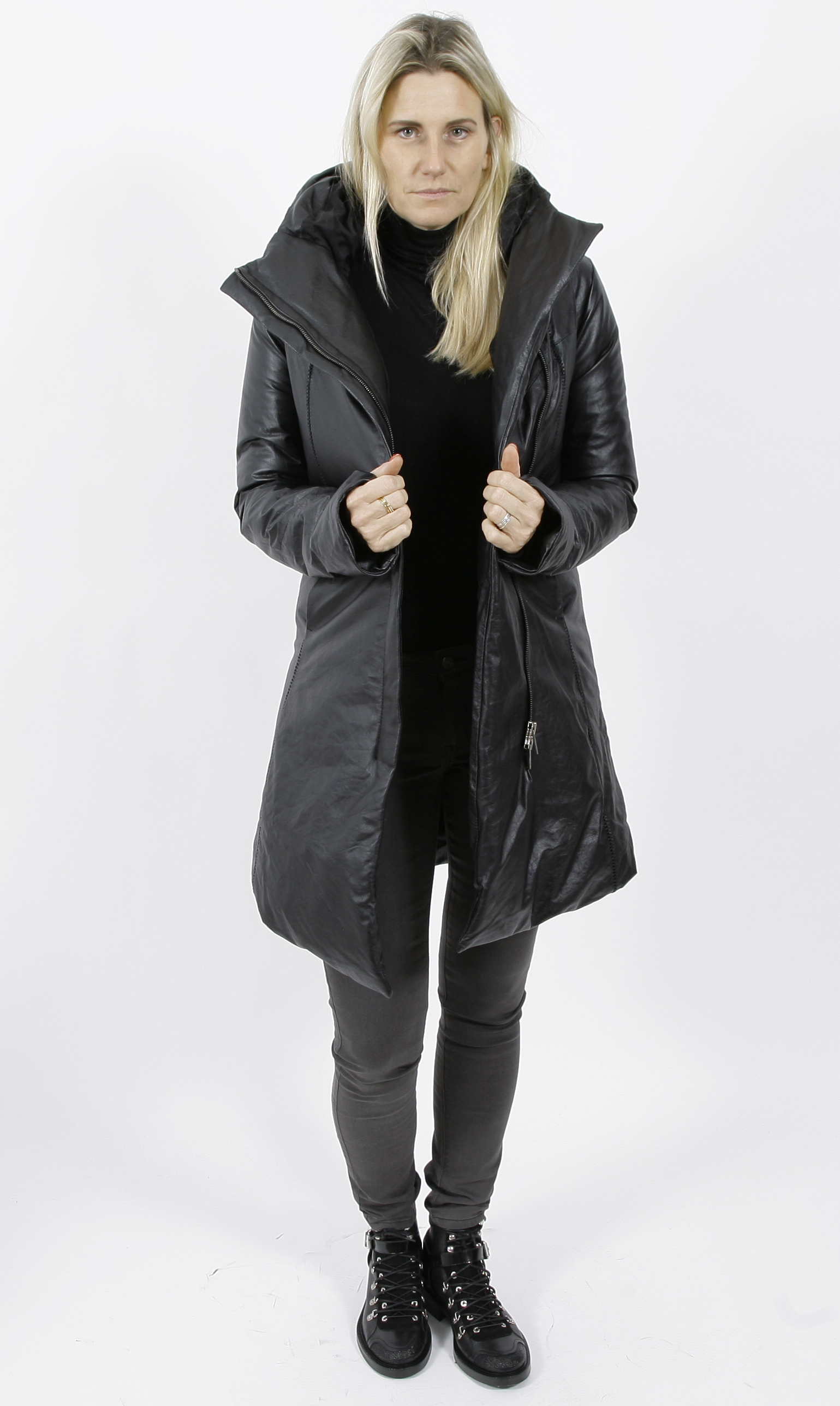 10sei0otto Daunenledermantel Damen