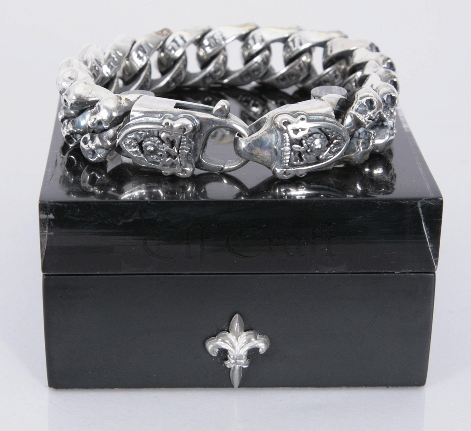 Elfcraft Skull Silber-Armband