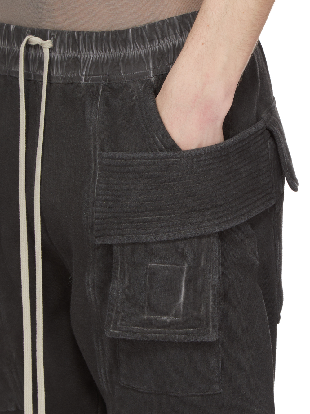 DRKSHDW by Rick Owens Creatch Cargo Faded Black