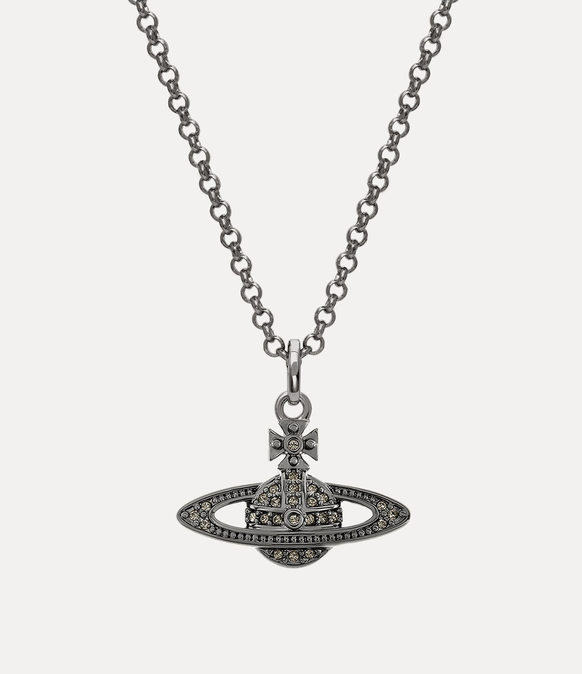 -AUSVERKAUFT-Vivienne Westwood Man Mini Bas Relief Orb pendant Necklace