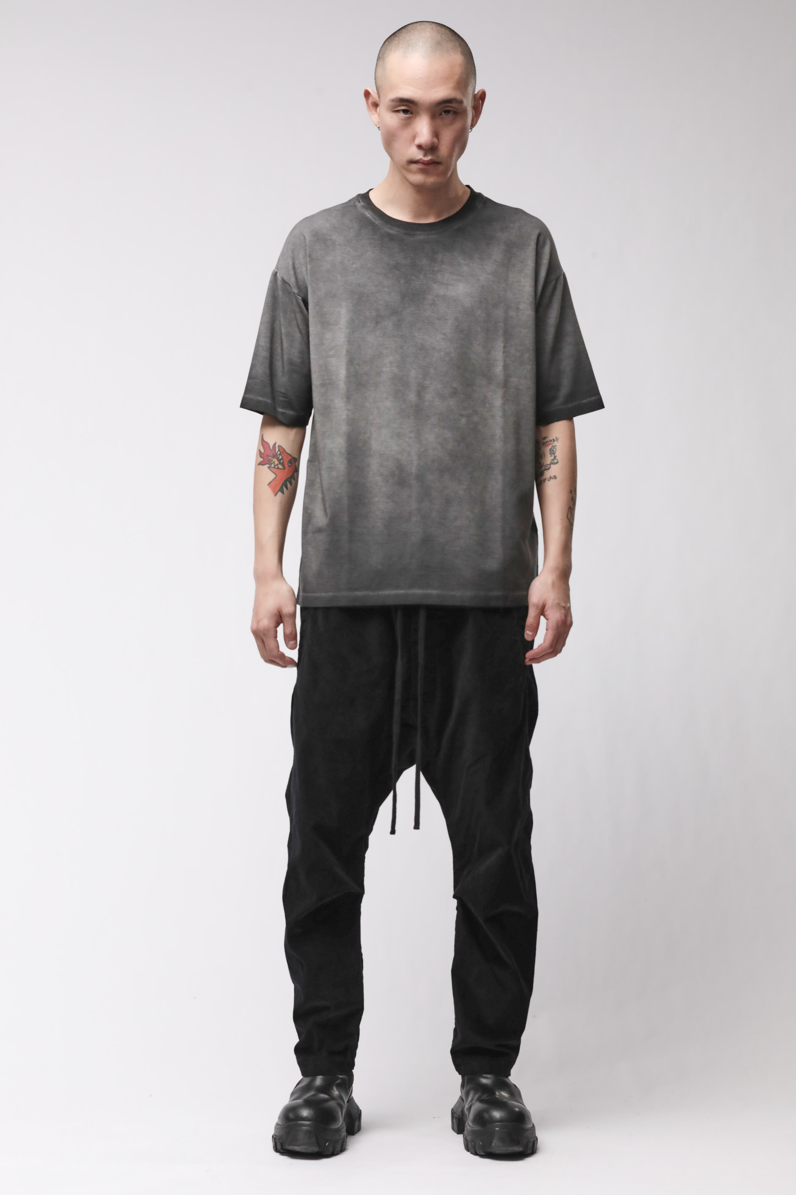 Thom Krom Round Neck Shirt Grey