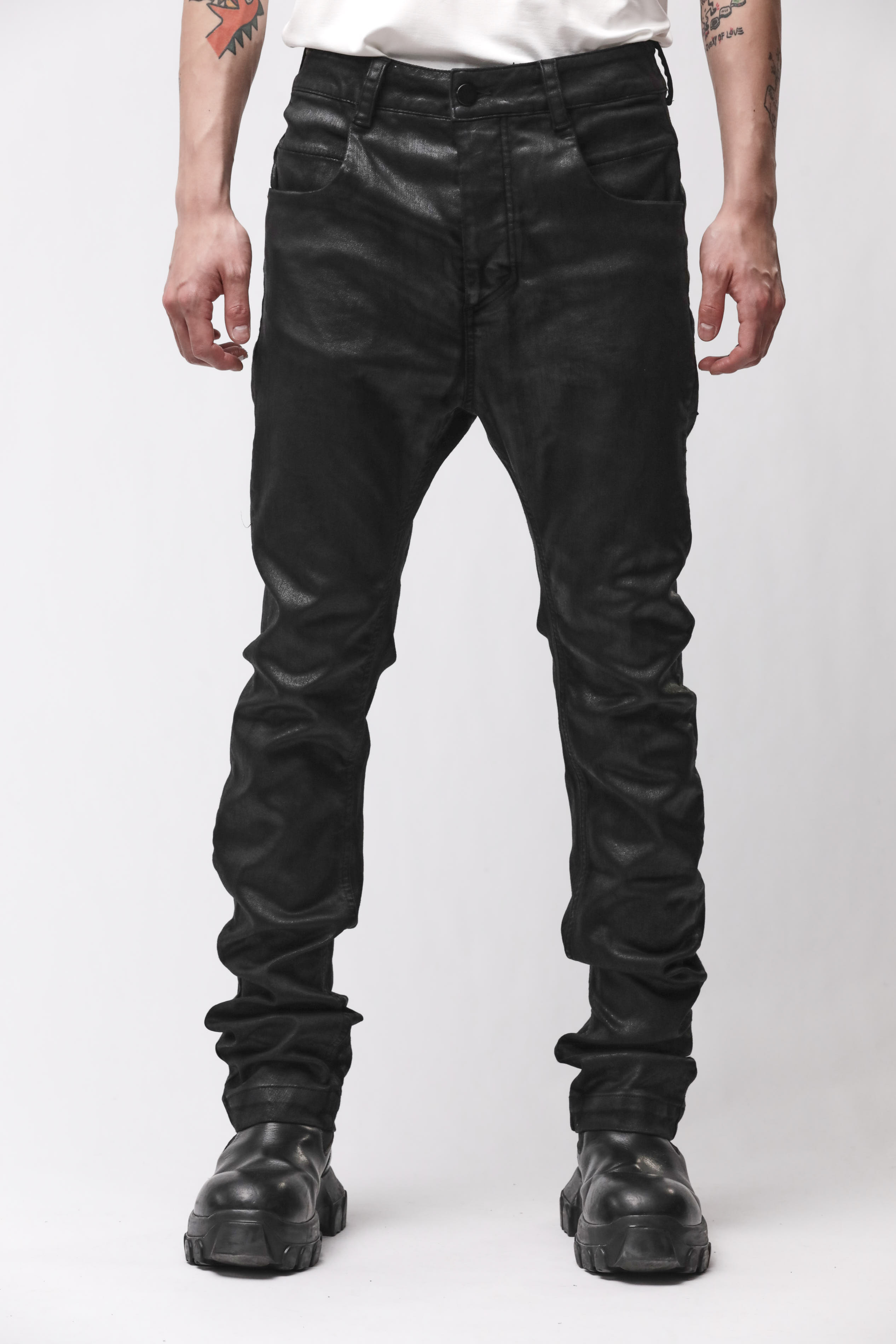 Thom Krom Black Coated Jeans